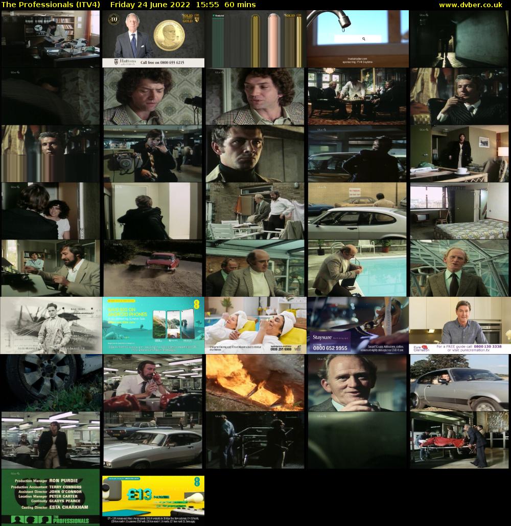 The Professionals (ITV4) Friday 24 June 2022 15:55 - 16:55