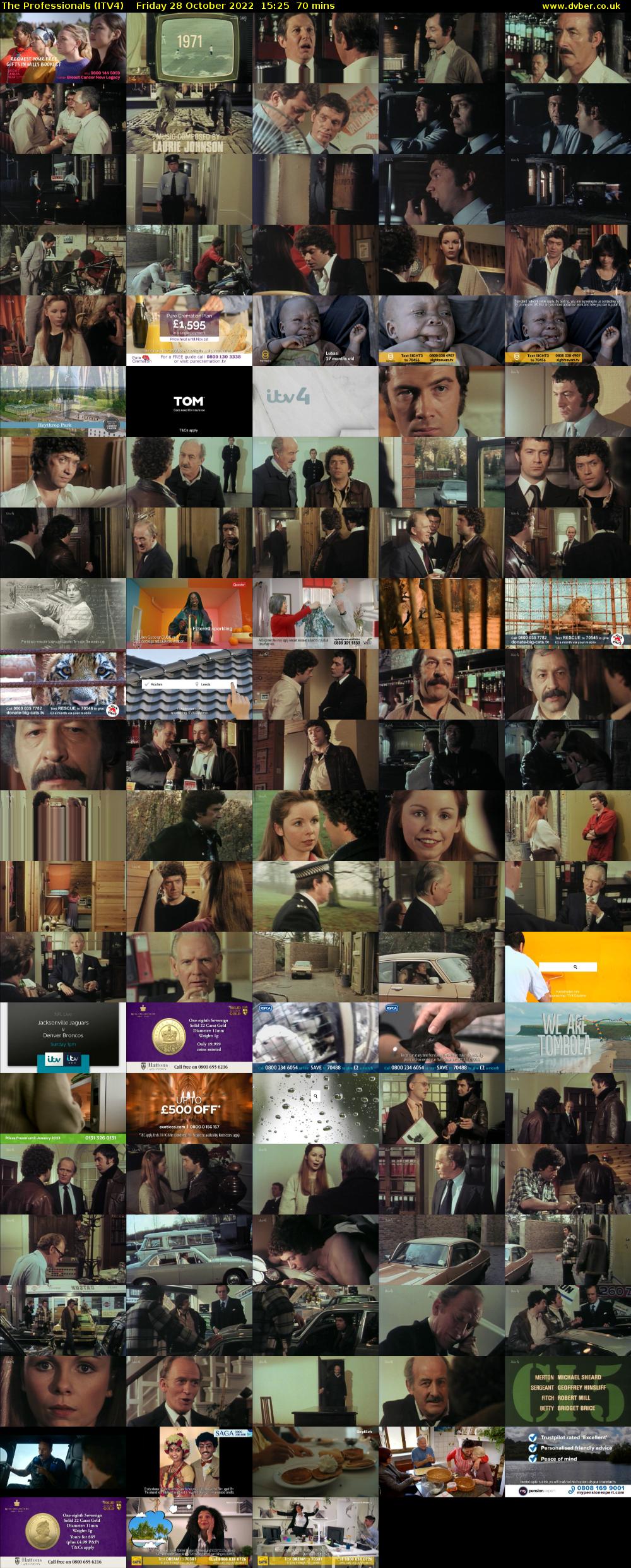 The Professionals (ITV4) Friday 28 October 2022 15:25 - 16:35