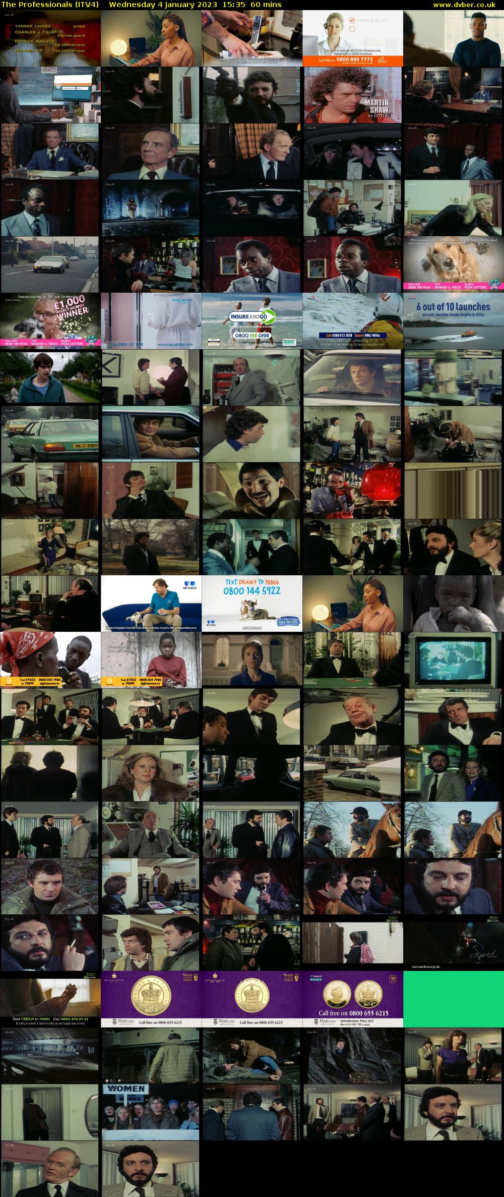 The Professionals (ITV4) Wednesday 4 January 2023 15:35 - 16:35