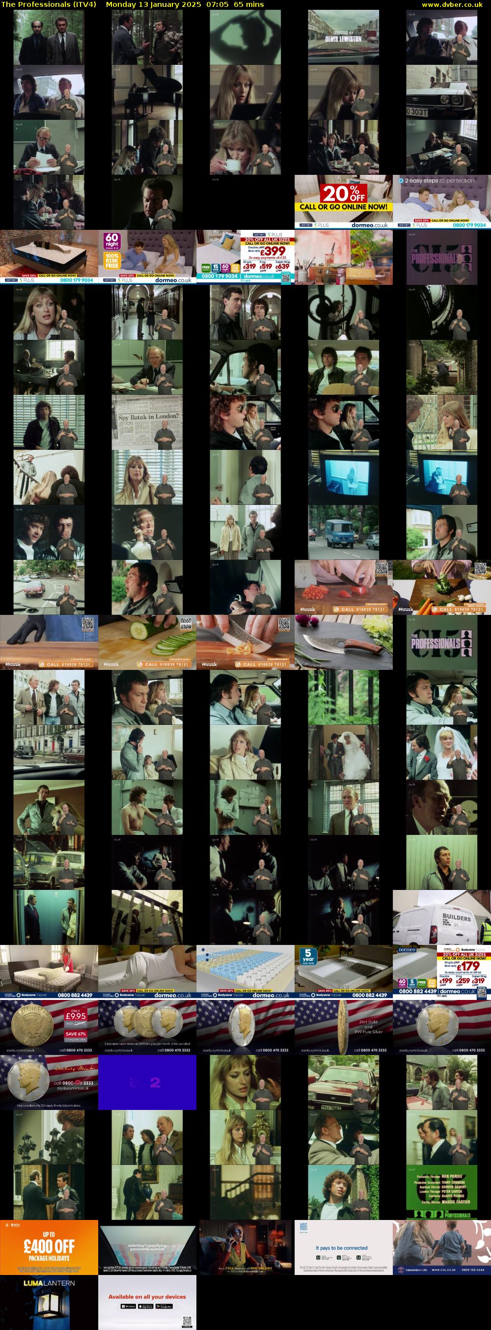 The Professionals (ITV4) Monday 13 January 2025 07:05 - 08:10