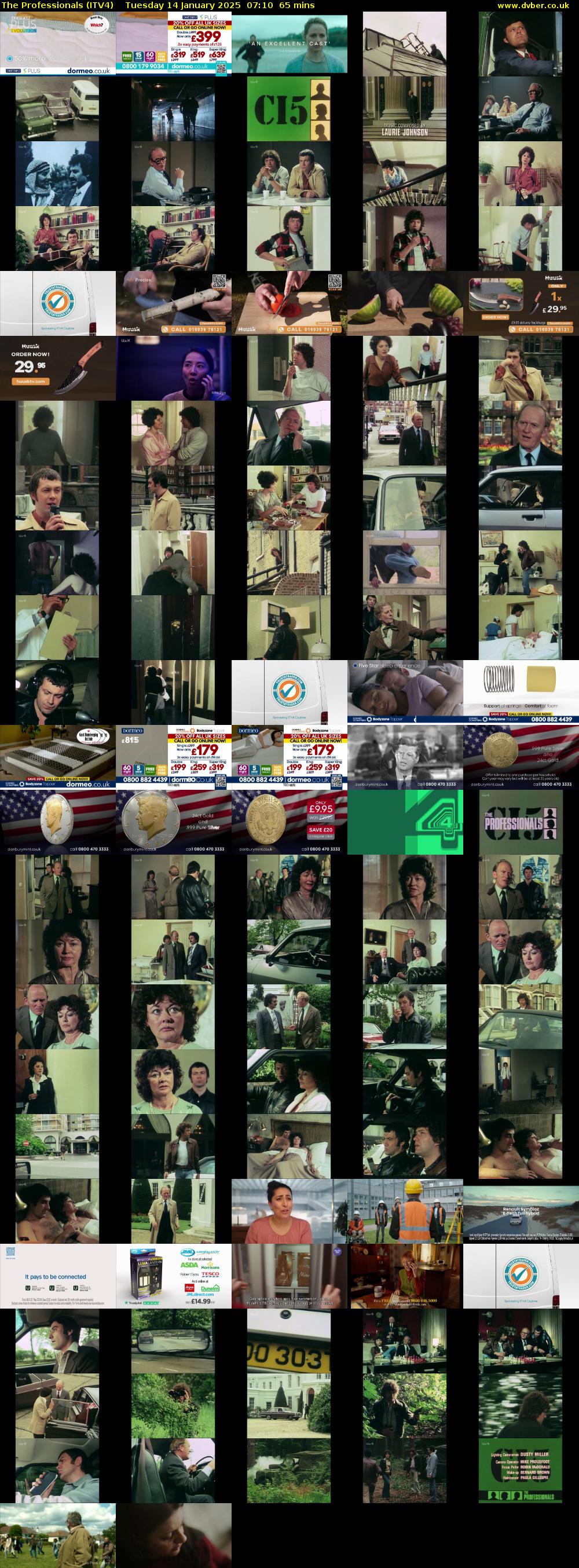 The Professionals (ITV4) Tuesday 14 January 2025 07:10 - 08:15