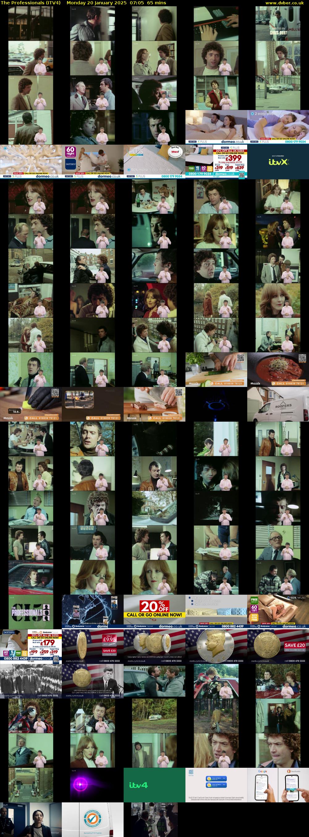 The Professionals (ITV4) Monday 20 January 2025 07:05 - 08:10