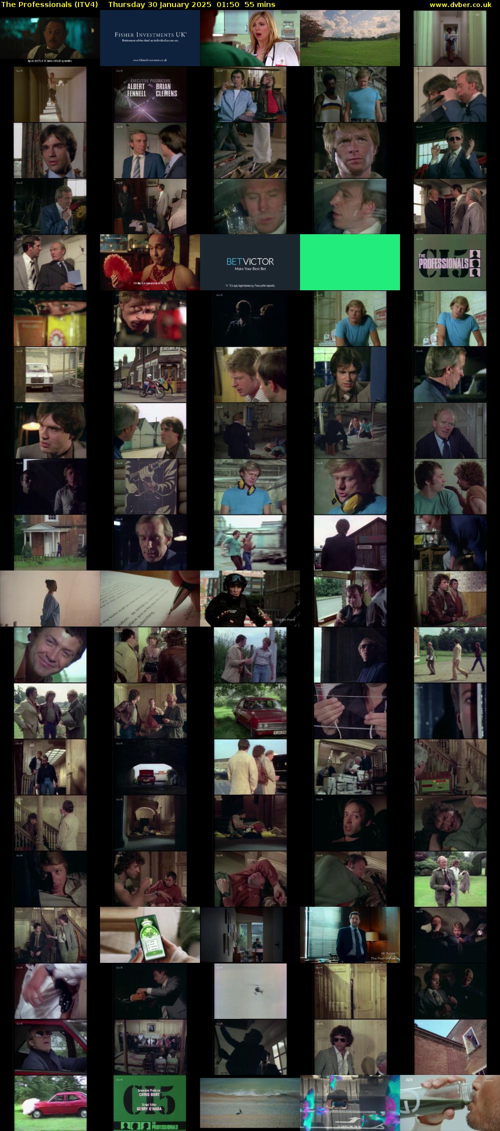 The Professionals (ITV4) Thursday 30 January 2025 01:50 - 02:45