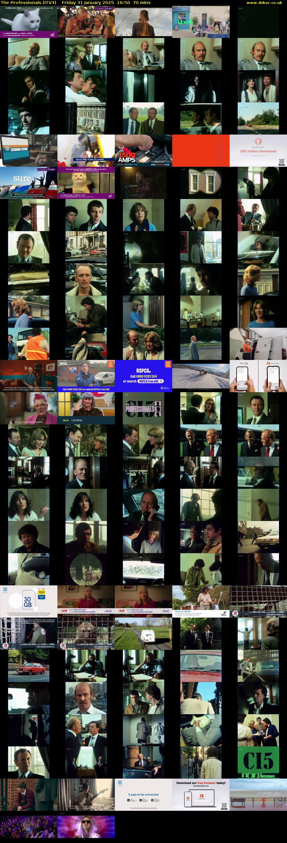 The Professionals (ITV4) Friday 31 January 2025 16:50 - 18:00