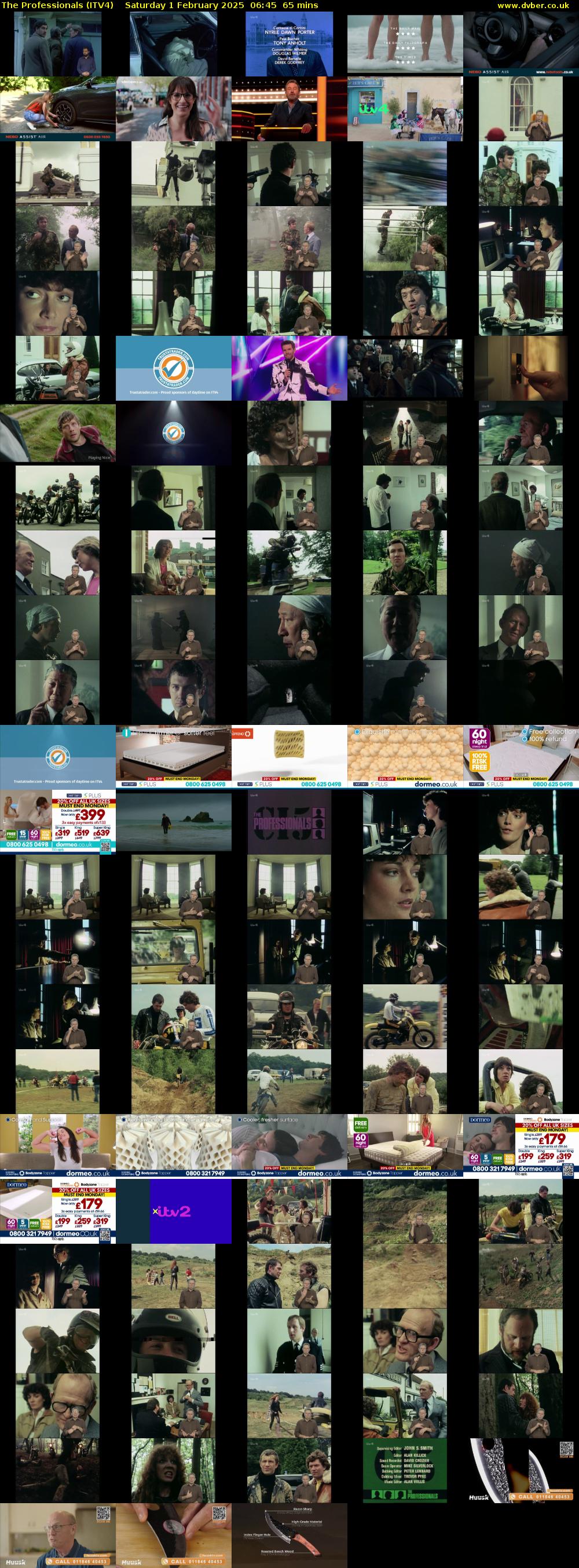 The Professionals (ITV4) Saturday 1 February 2025 06:45 - 07:50