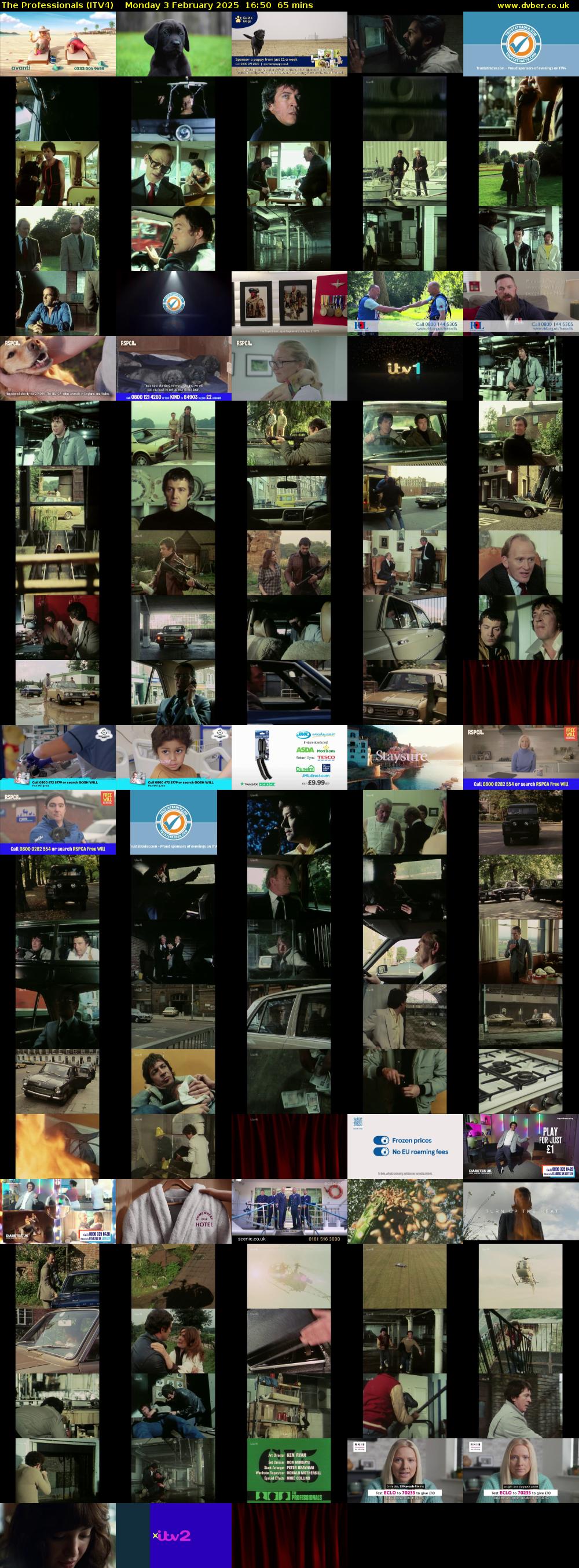 The Professionals (ITV4) Monday 3 February 2025 16:50 - 17:55