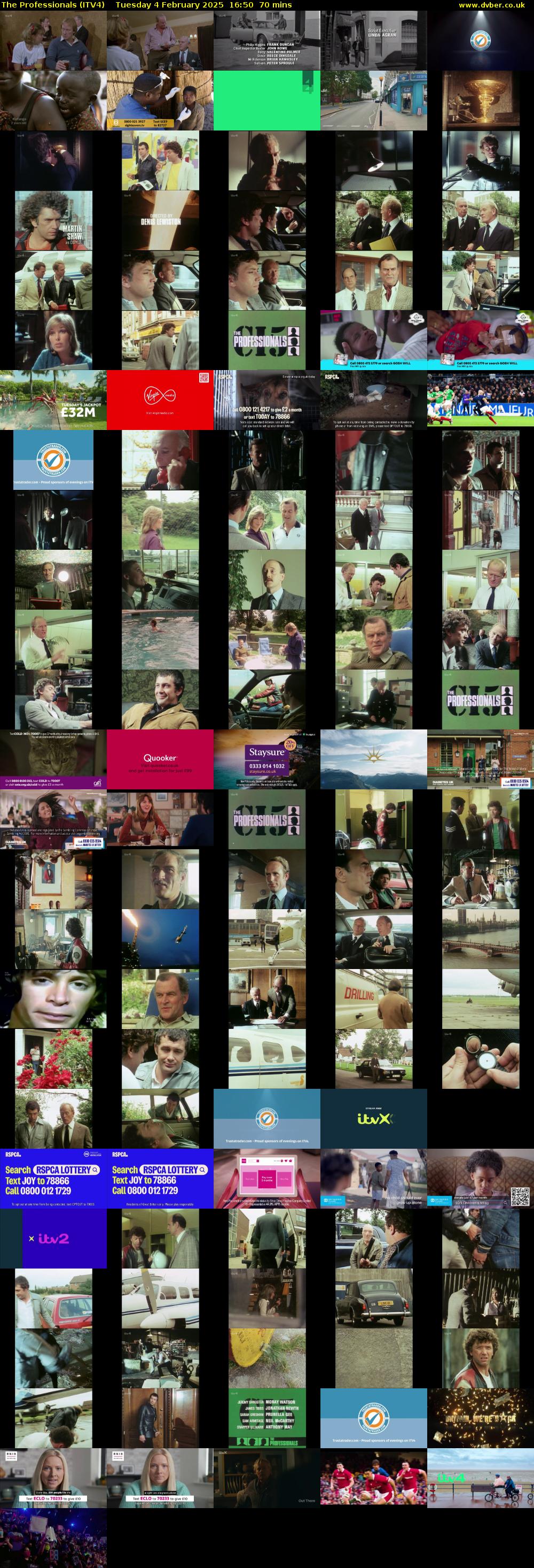 The Professionals (ITV4) Tuesday 4 February 2025 16:50 - 18:00