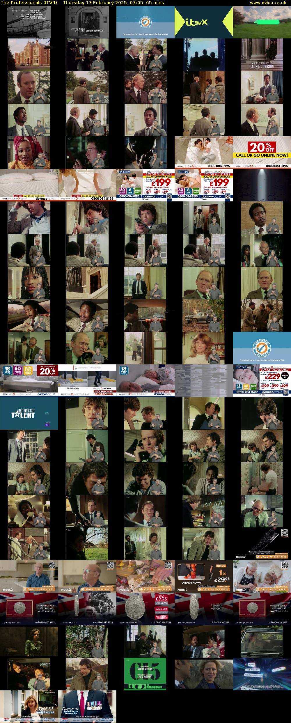 The Professionals (ITV4) Thursday 13 February 2025 07:05 - 08:10