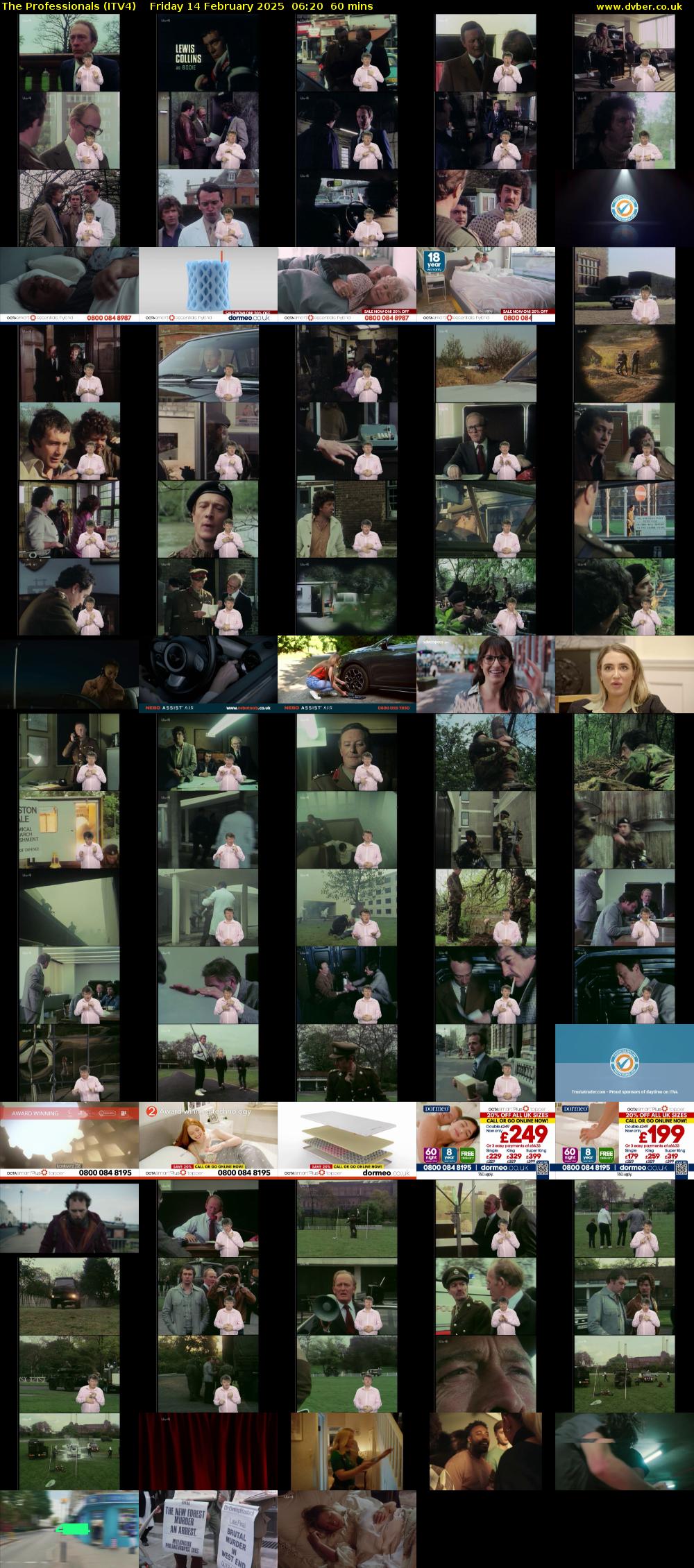 The Professionals (ITV4) Friday 14 February 2025 06:20 - 07:20