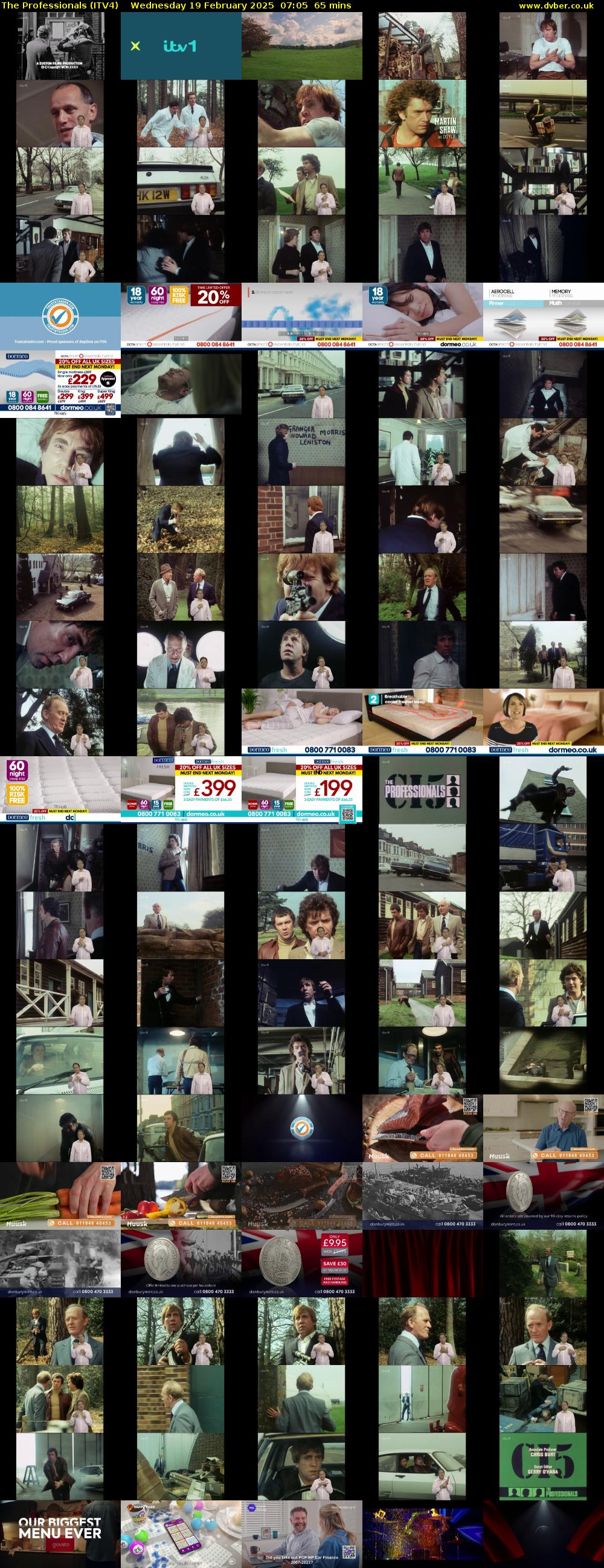 The Professionals (ITV4) Wednesday 19 February 2025 07:05 - 08:10