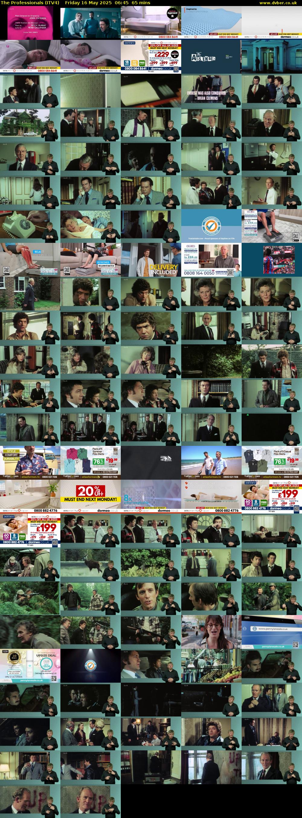 The Professionals (ITV4) Friday 16 May 2025 06:45 - 07:50
