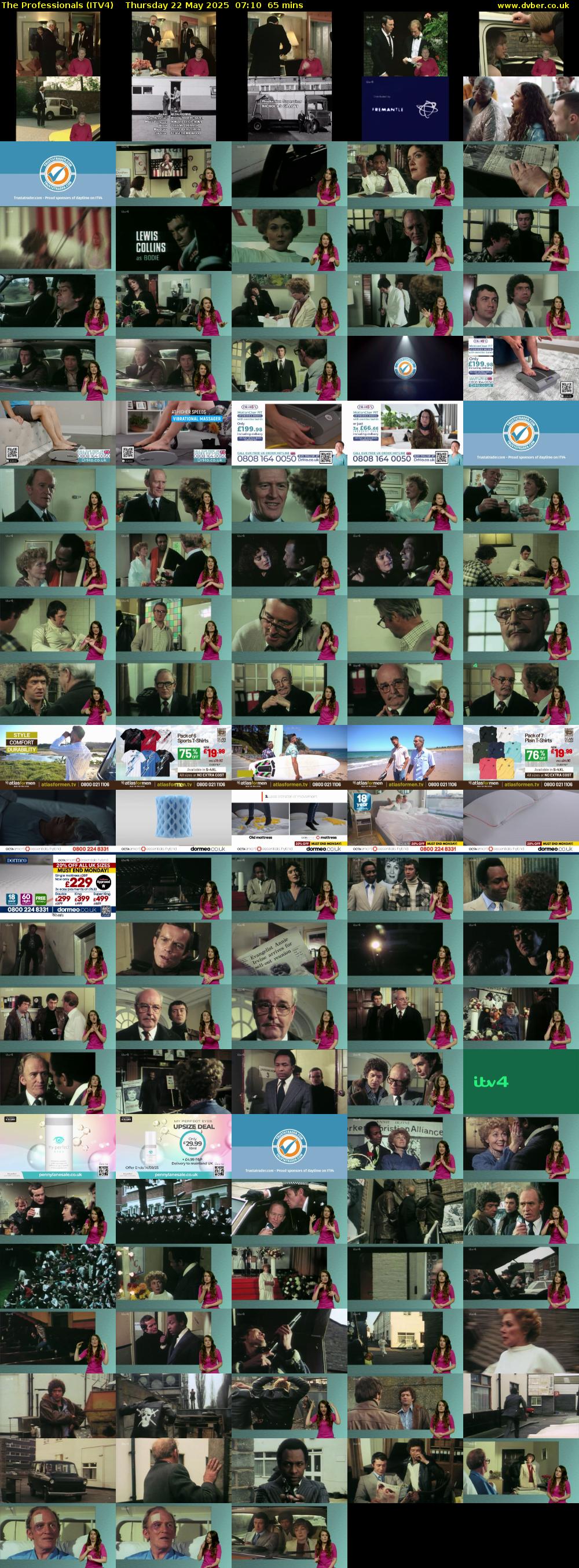 The Professionals (ITV4) Thursday 22 May 2025 07:10 - 08:15