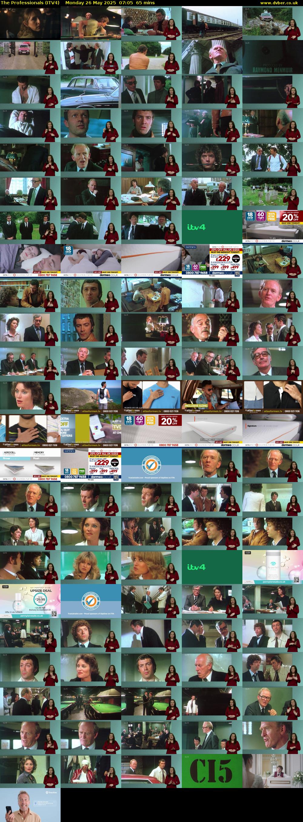 The Professionals (ITV4) Monday 26 May 2025 07:05 - 08:10