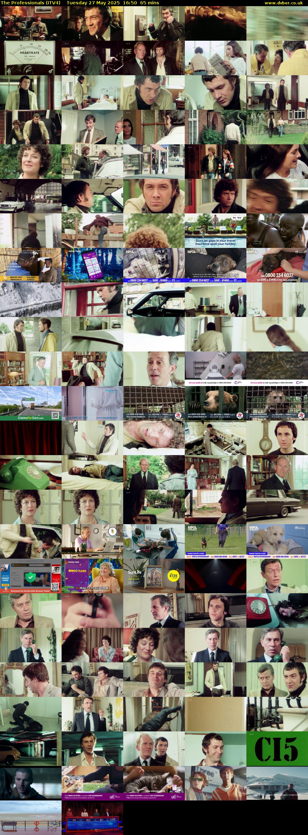 The Professionals (ITV4) Tuesday 27 May 2025 16:50 - 17:55