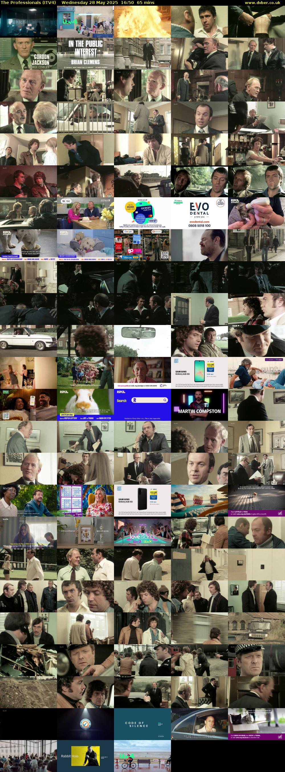 The Professionals (ITV4) Wednesday 28 May 2025 16:50 - 17:55