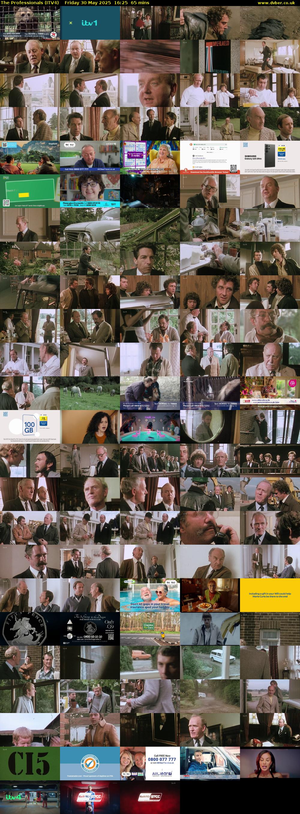 The Professionals (ITV4) Friday 30 May 2025 16:25 - 17:30