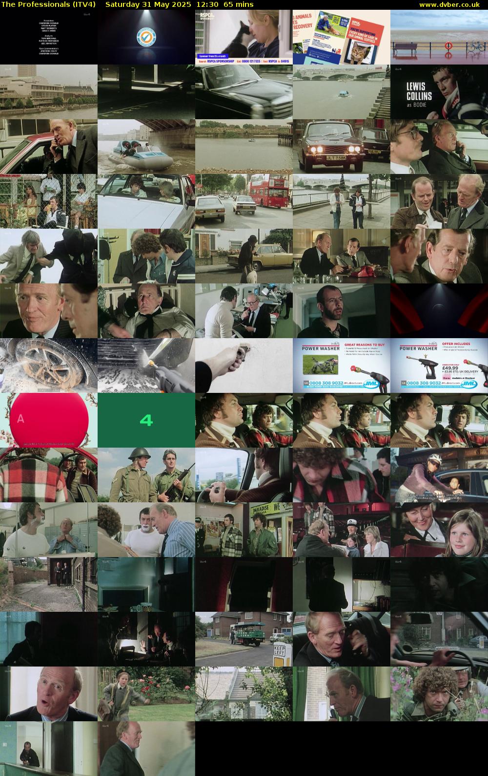 The Professionals (ITV4) Saturday 31 May 2025 12:30 - 13:35