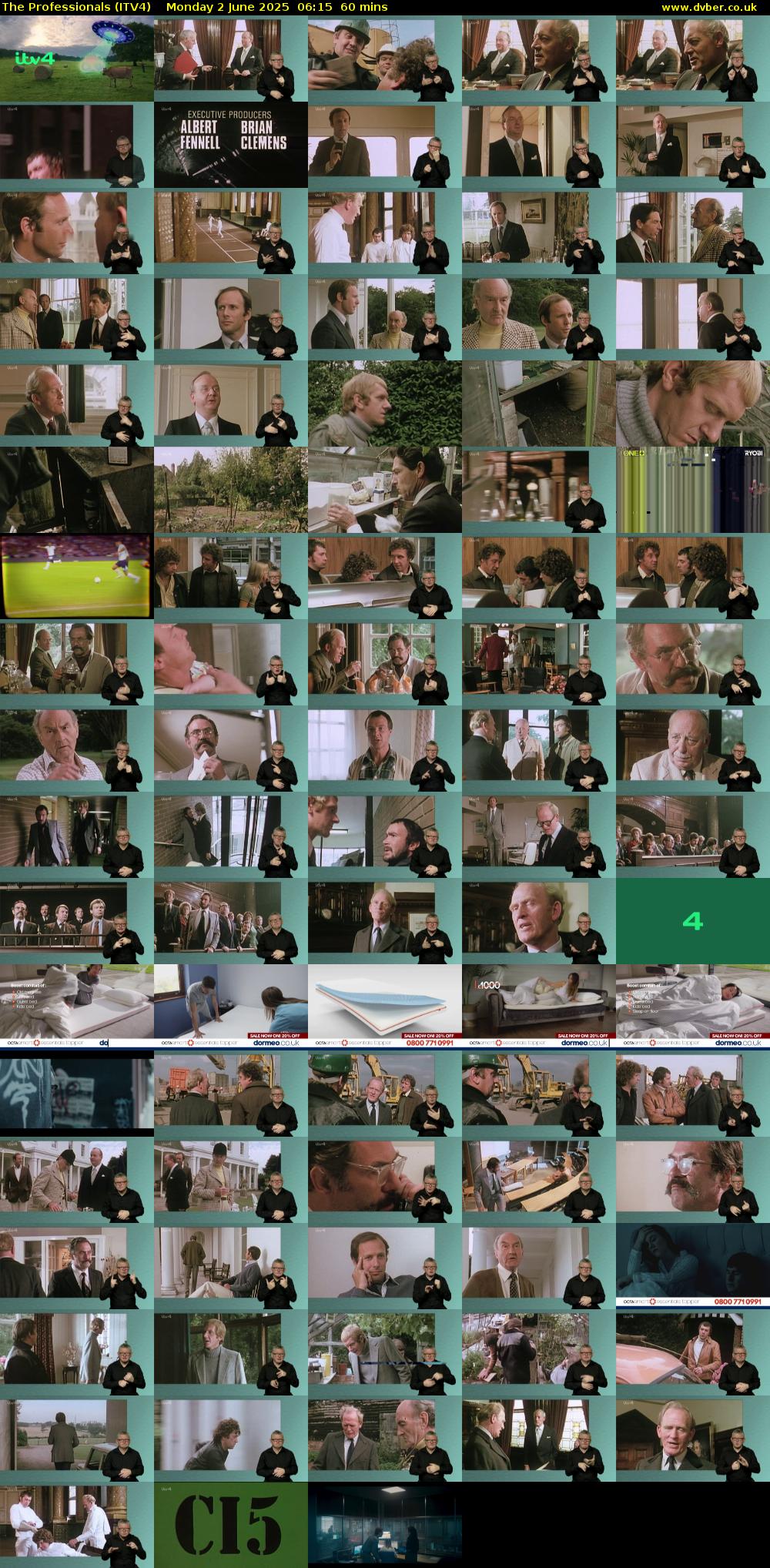 The Professionals (ITV4) Monday 2 June 2025 06:15 - 07:15