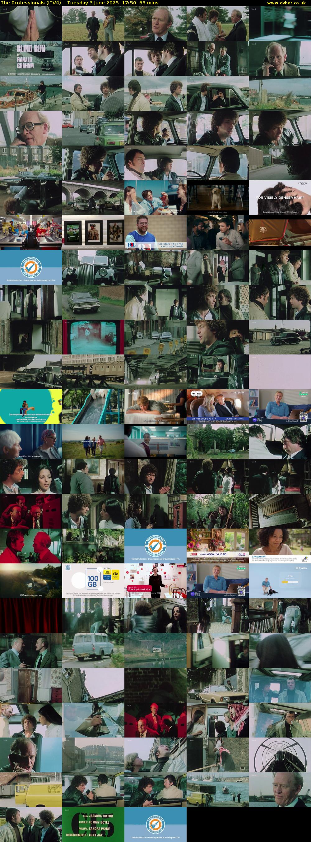 The Professionals (ITV4) Tuesday 3 June 2025 17:50 - 18:55