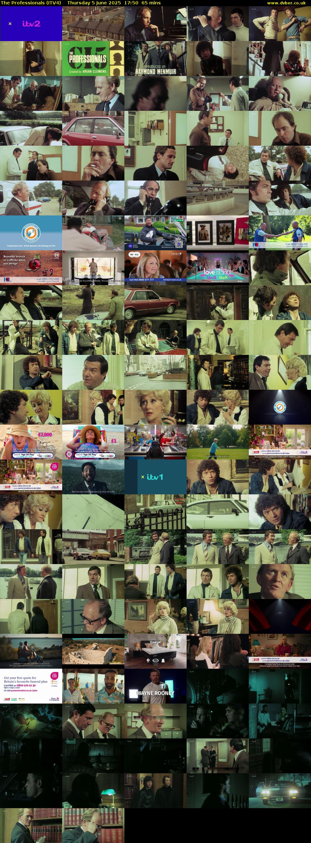 The Professionals (ITV4) Thursday 5 June 2025 17:50 - 18:55