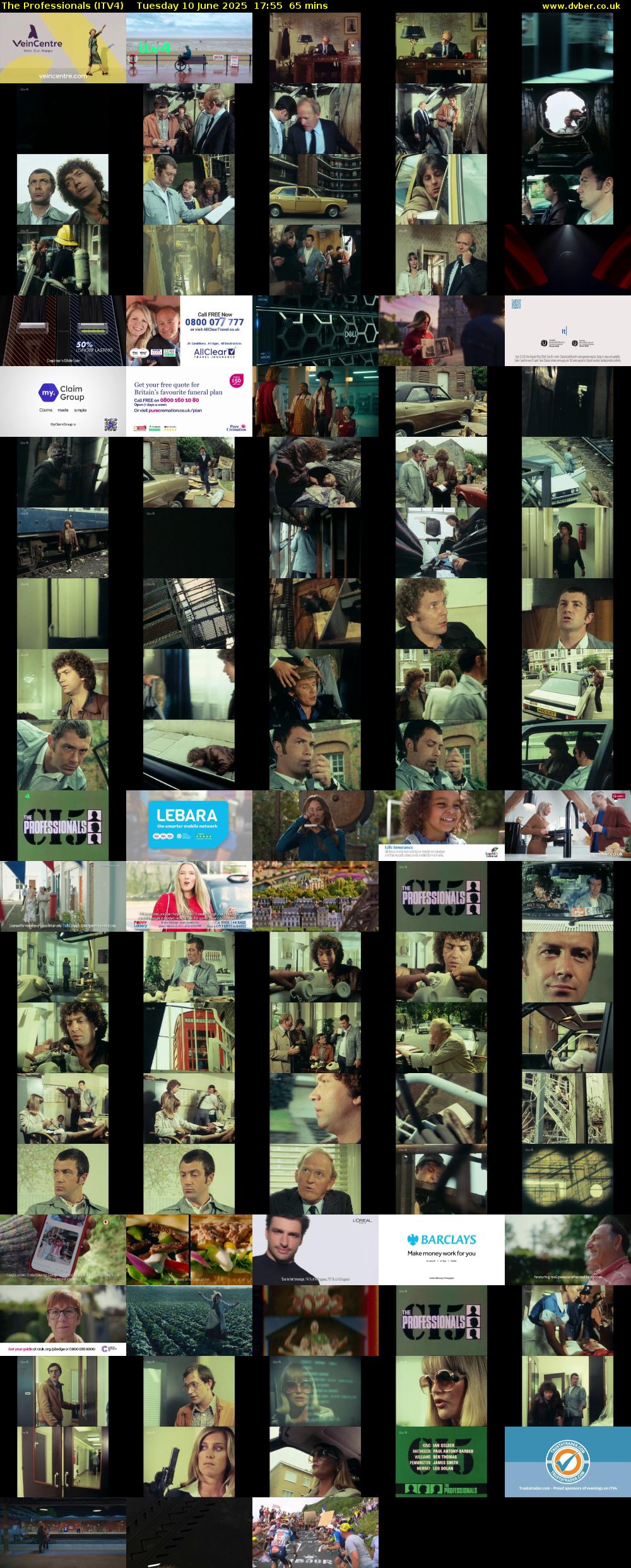 The Professionals (ITV4) Tuesday 10 June 2025 17:55 - 19:00
