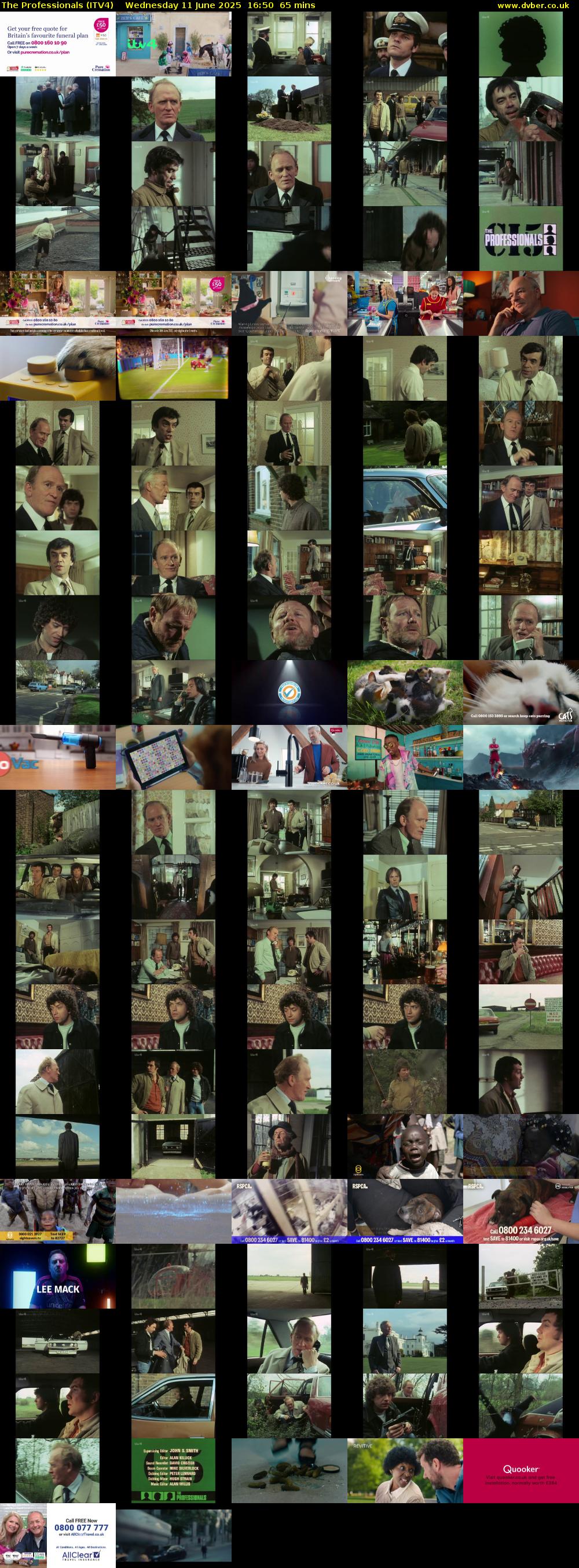 The Professionals (ITV4) Wednesday 11 June 2025 16:50 - 17:55