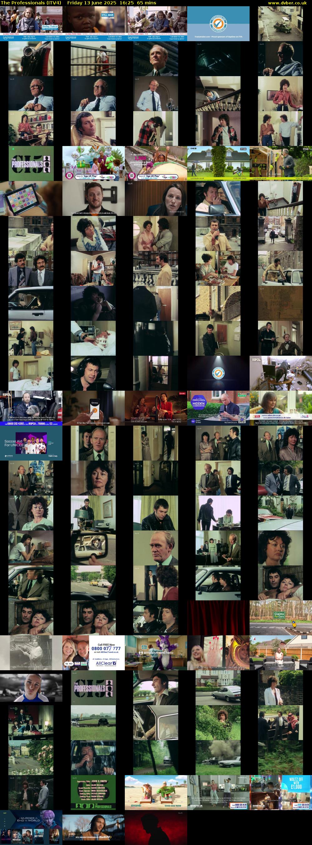 The Professionals (ITV4) Friday 13 June 2025 16:25 - 17:30