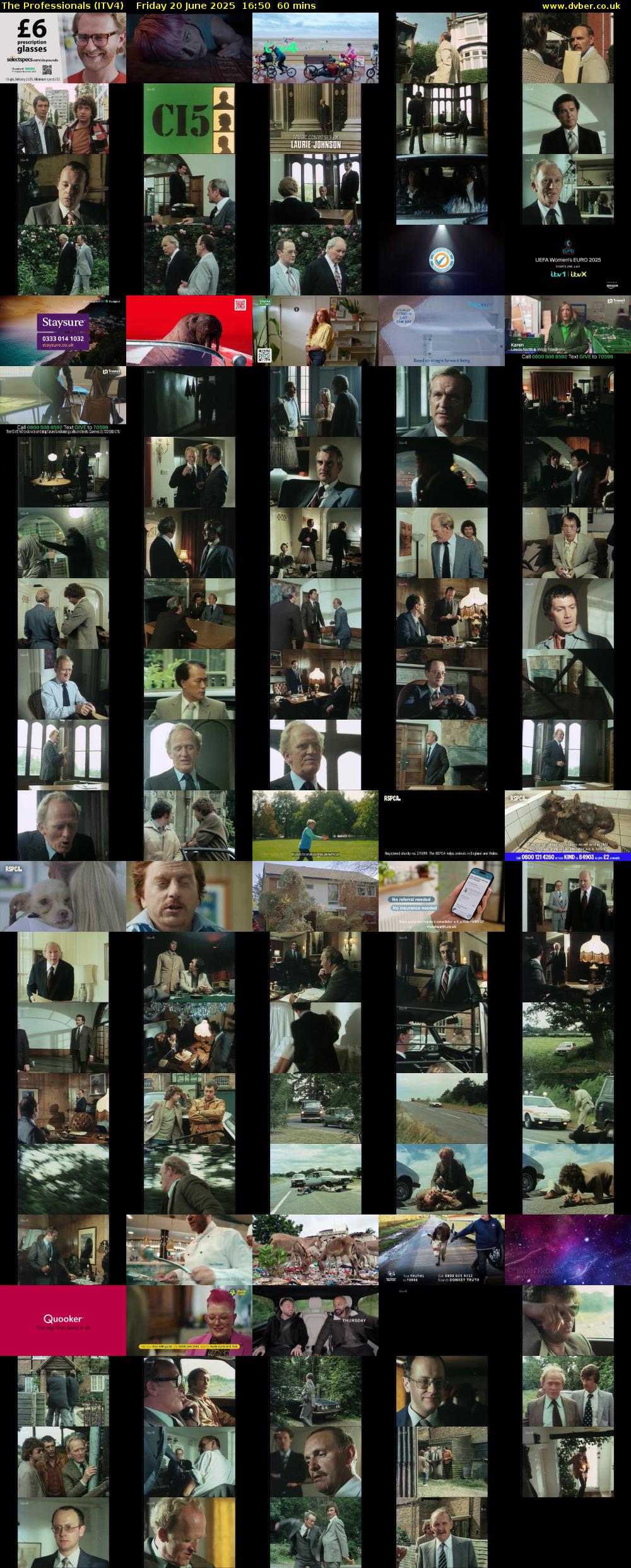 The Professionals (ITV4) Friday 20 June 2025 16:50 - 17:50