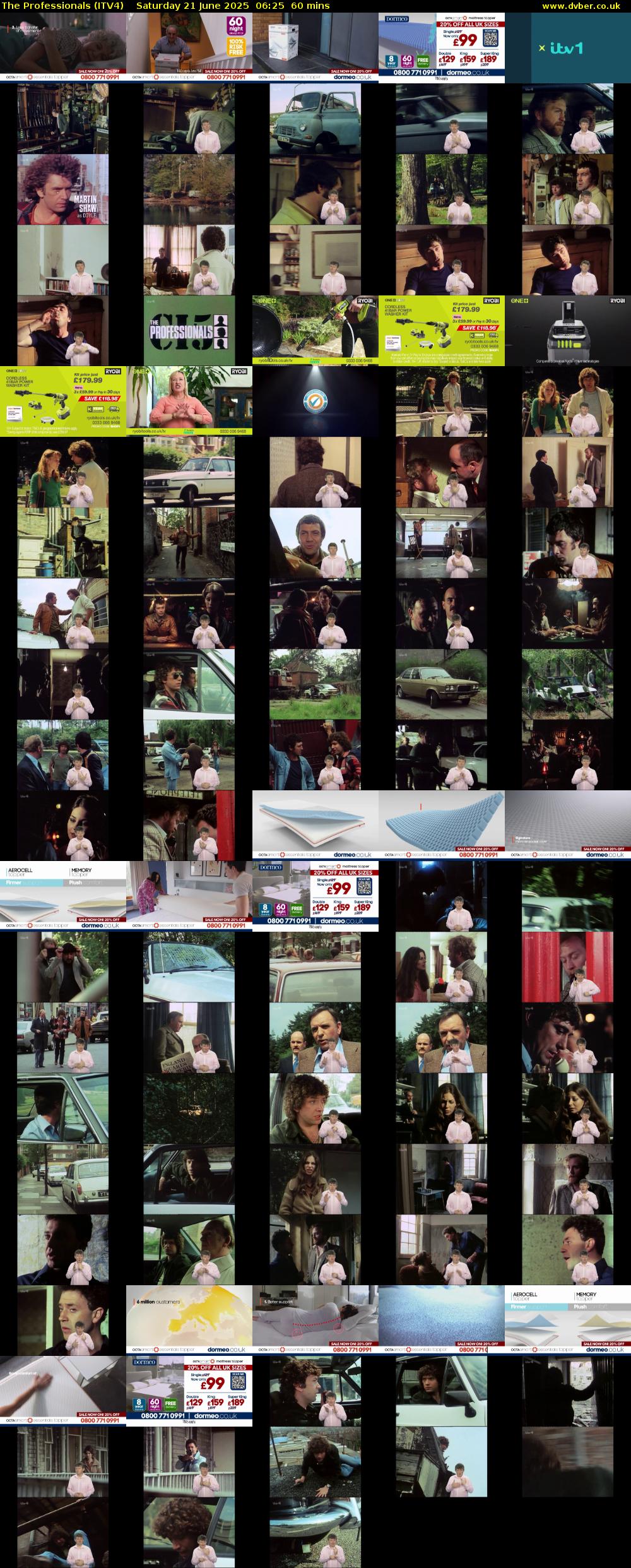 The Professionals (ITV4) Saturday 21 June 2025 06:25 - 07:25