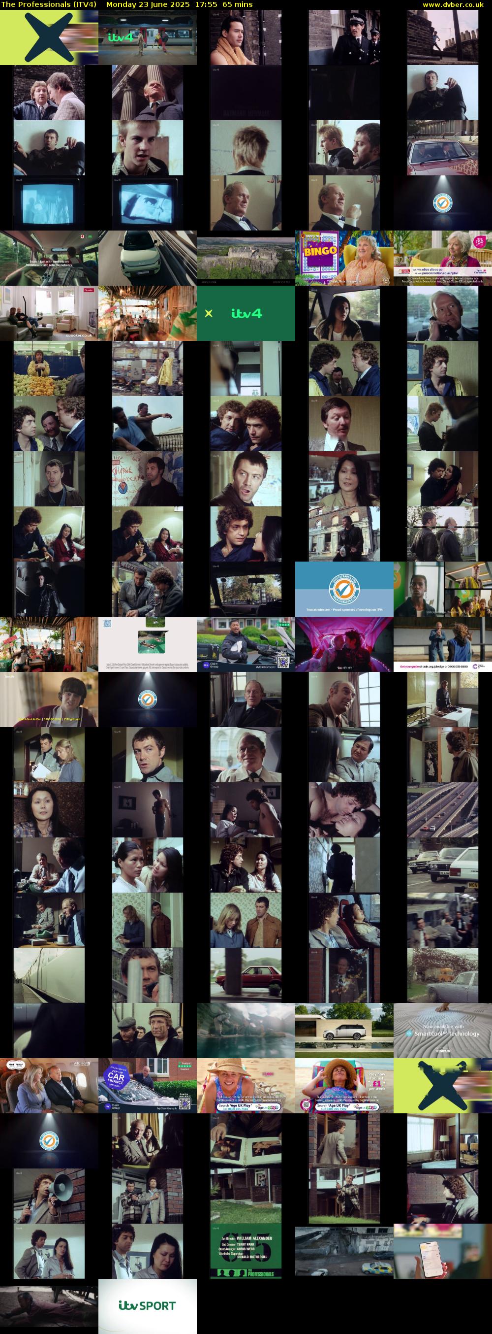 The Professionals (ITV4) Monday 23 June 2025 17:55 - 19:00