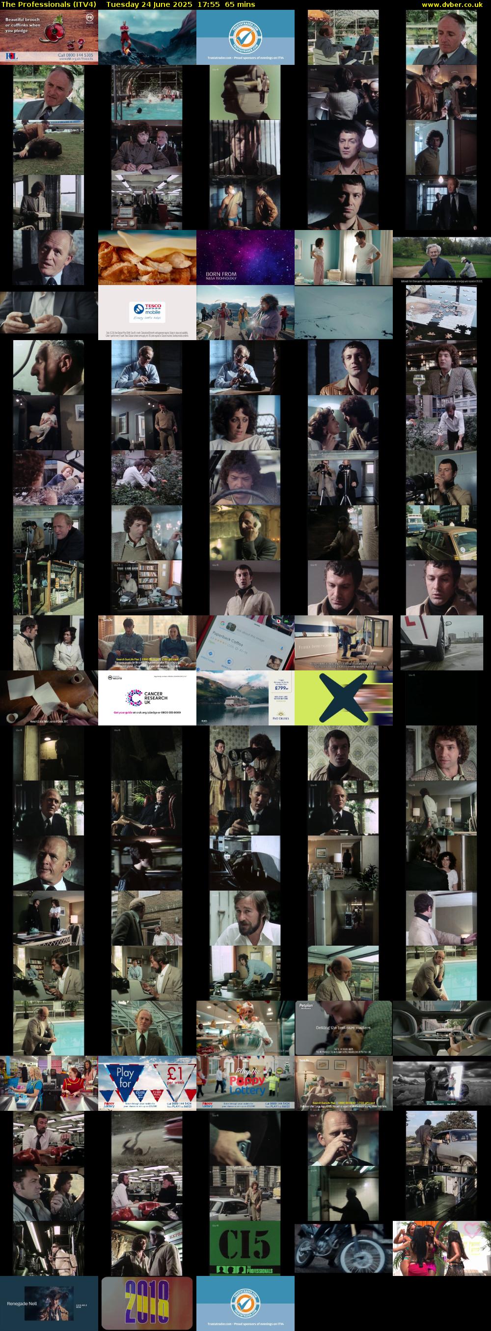 The Professionals (ITV4) Tuesday 24 June 2025 17:55 - 19:00