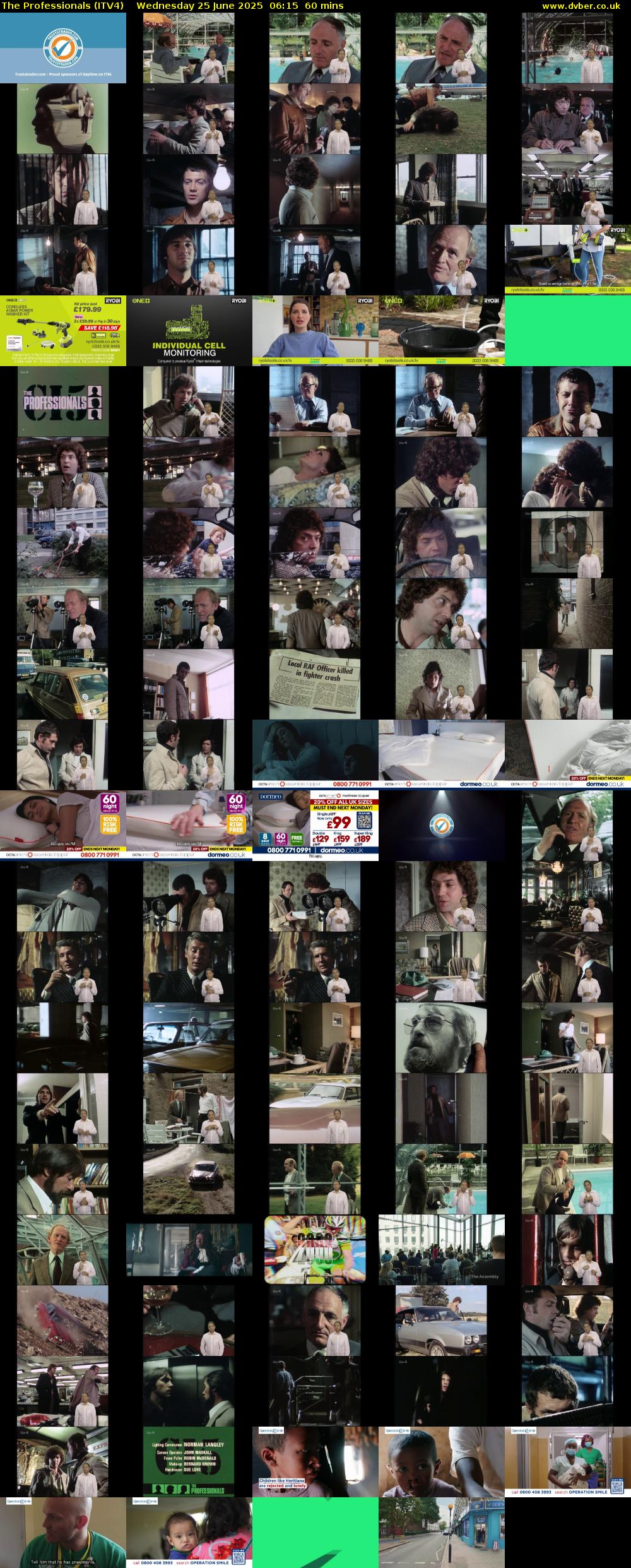 The Professionals (ITV4) Wednesday 25 June 2025 06:15 - 07:15