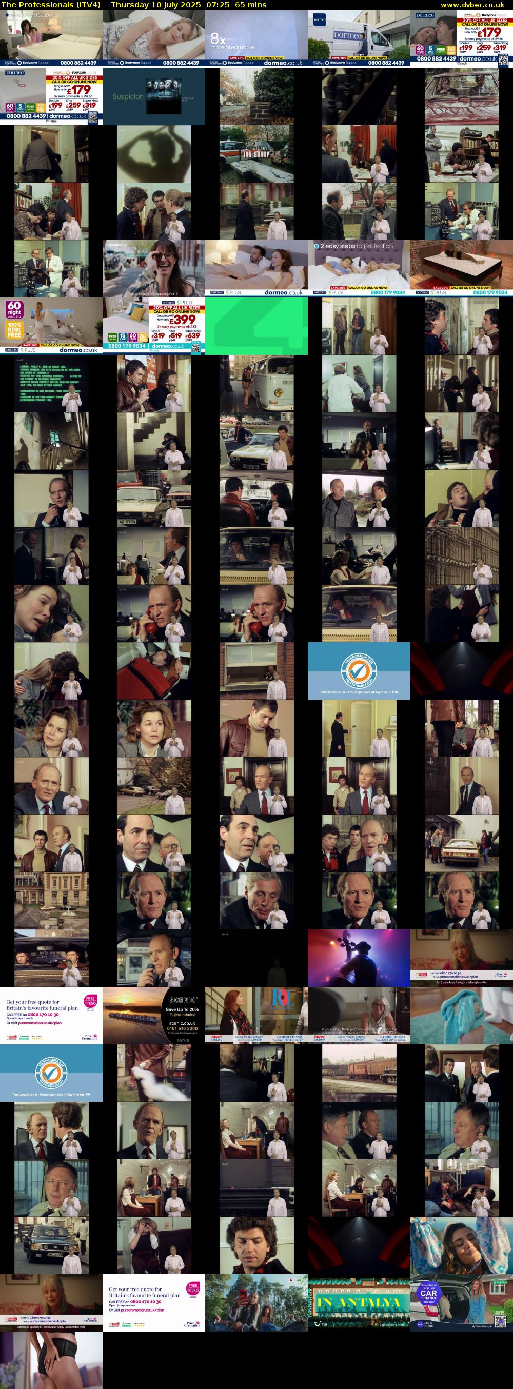 The Professionals (ITV4) Thursday 10 July 2025 07:25 - 08:30