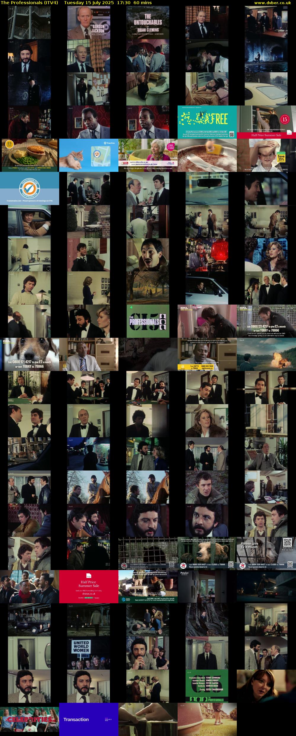 The Professionals (ITV4) Tuesday 15 July 2025 17:30 - 18:30
