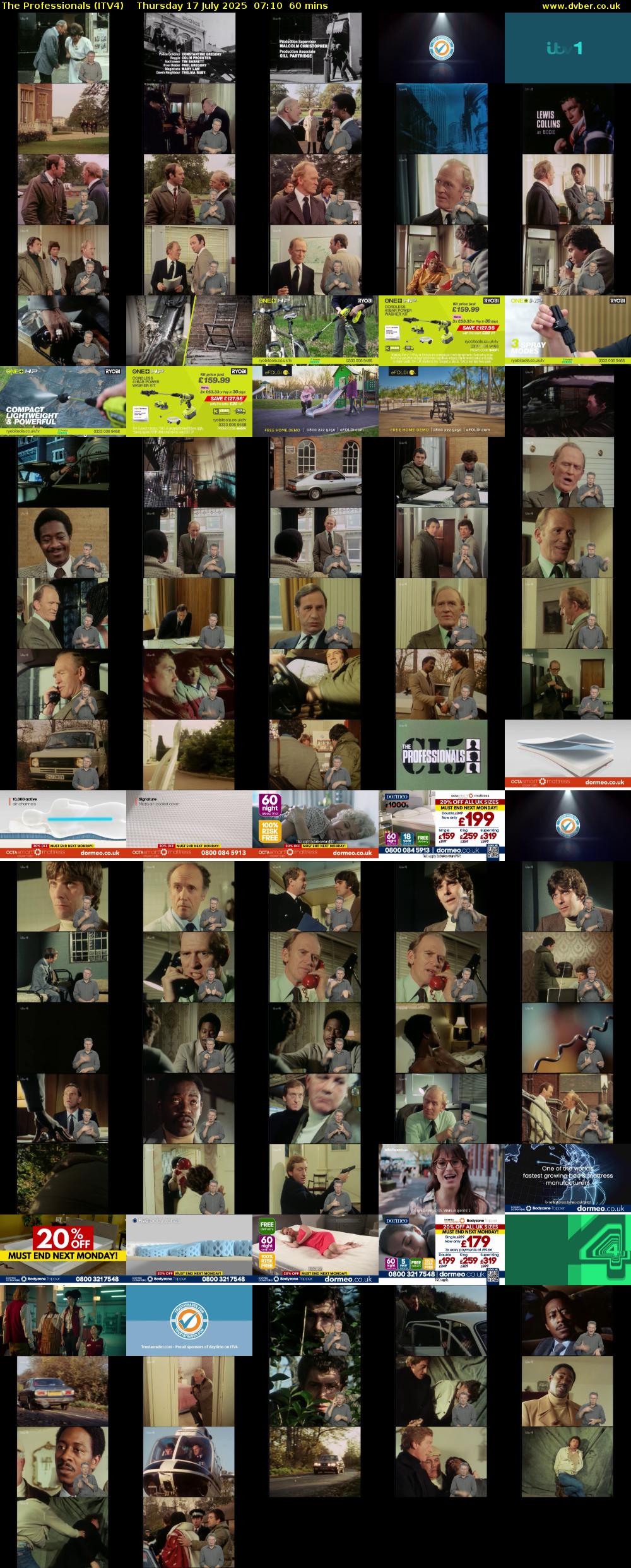 The Professionals (ITV4) Thursday 17 July 2025 07:10 - 08:10