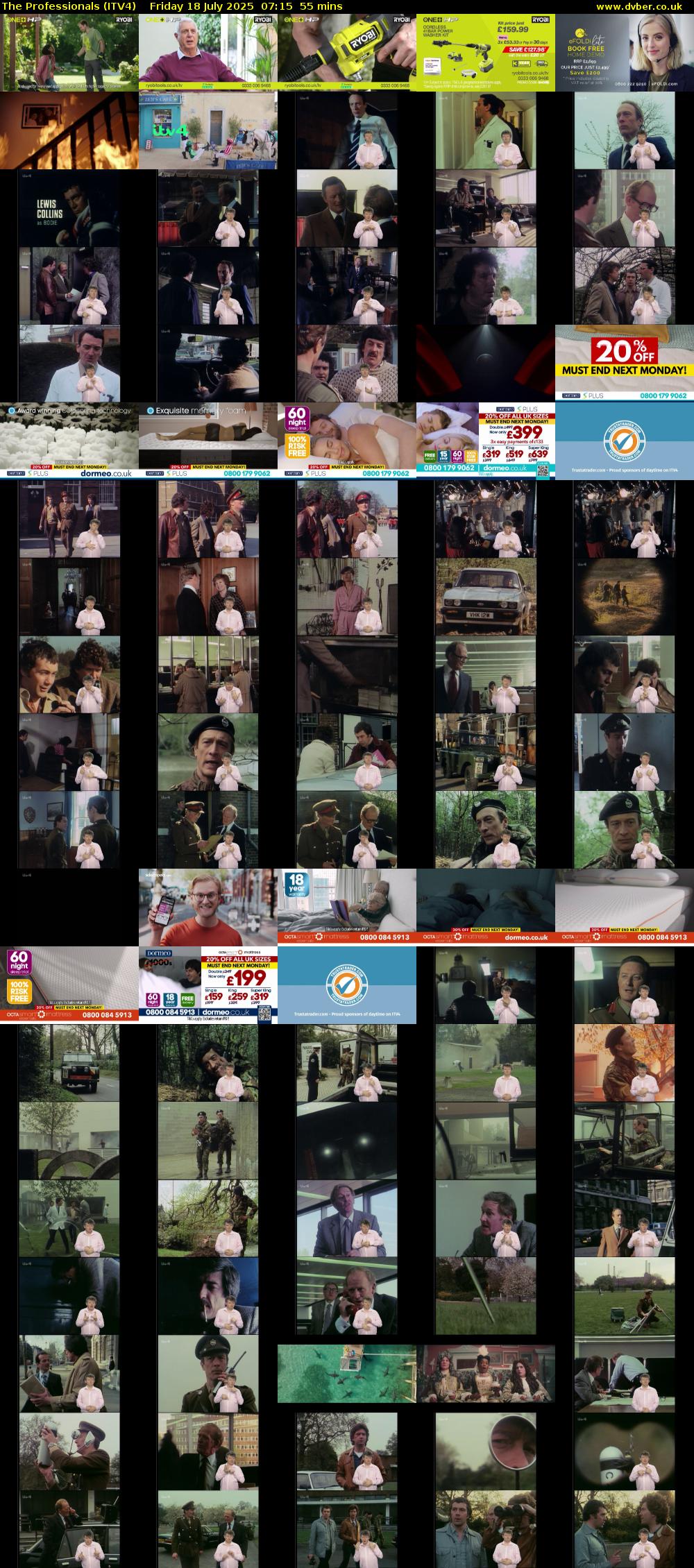 The Professionals (ITV4) Friday 18 July 2025 07:15 - 08:10