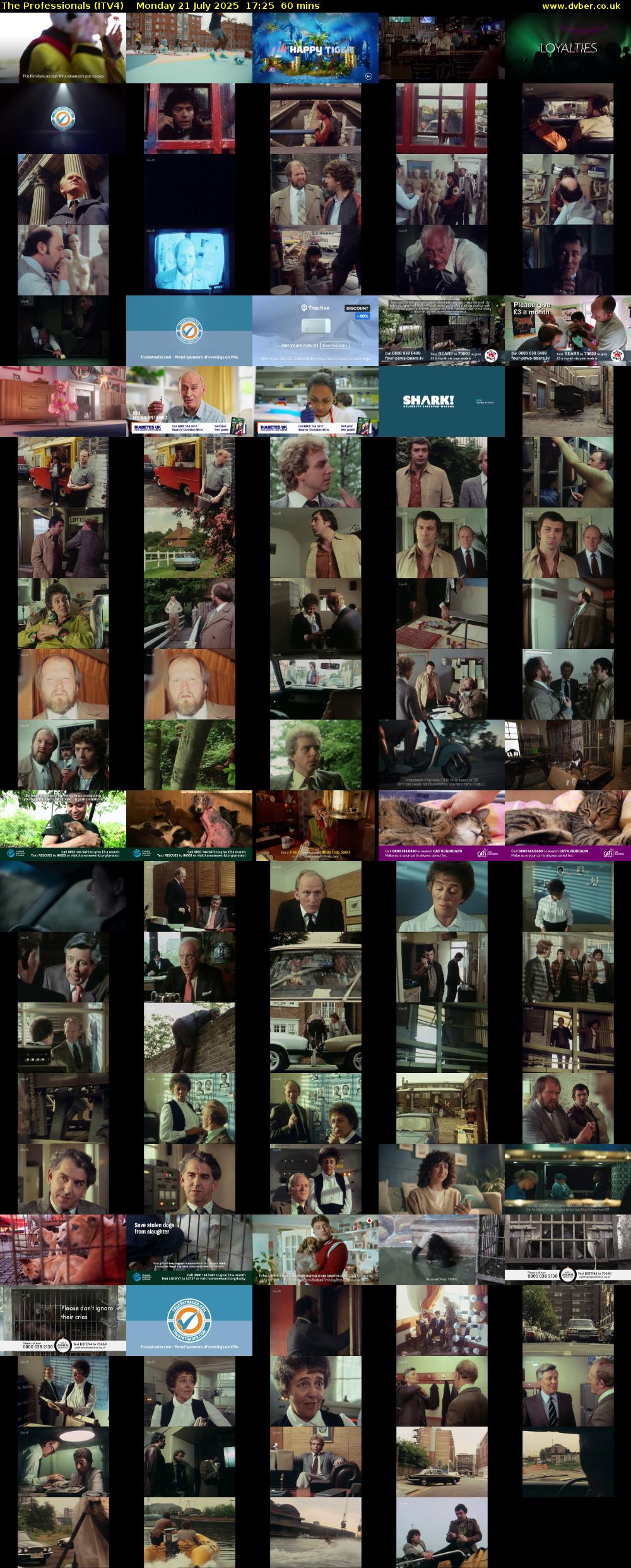 The Professionals (ITV4) Monday 21 July 2025 17:25 - 18:25