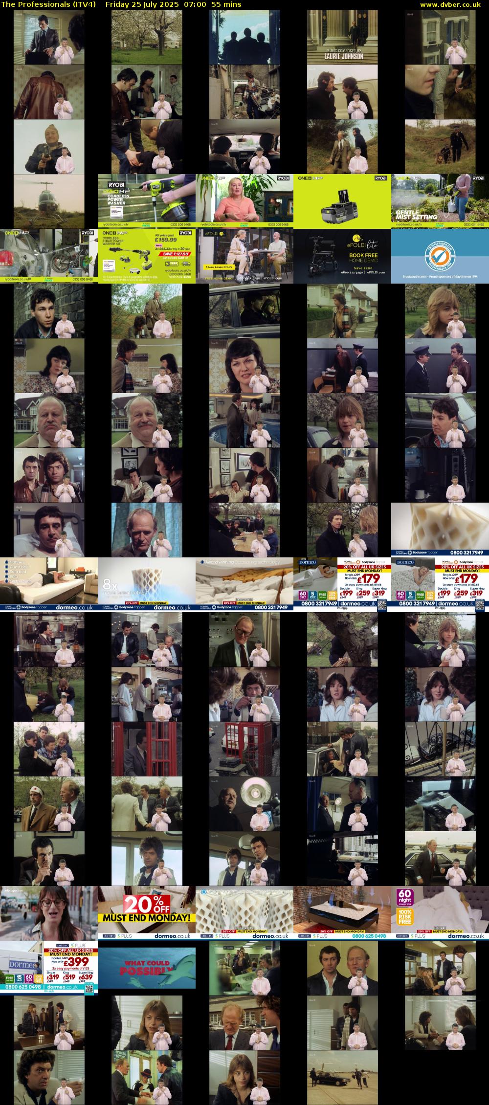 The Professionals (ITV4) Friday 25 July 2025 07:00 - 07:55
