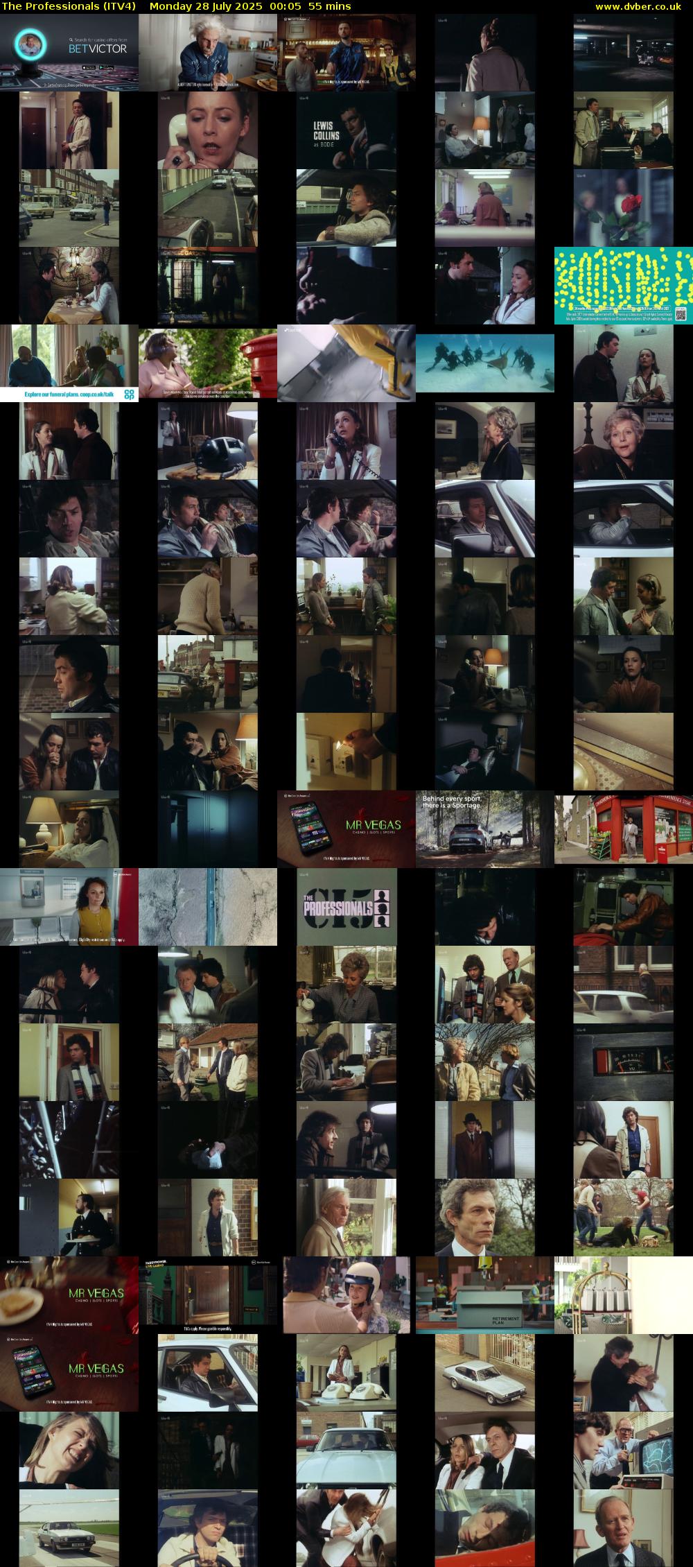 The Professionals (ITV4) Monday 28 July 2025 00:05 - 01:00