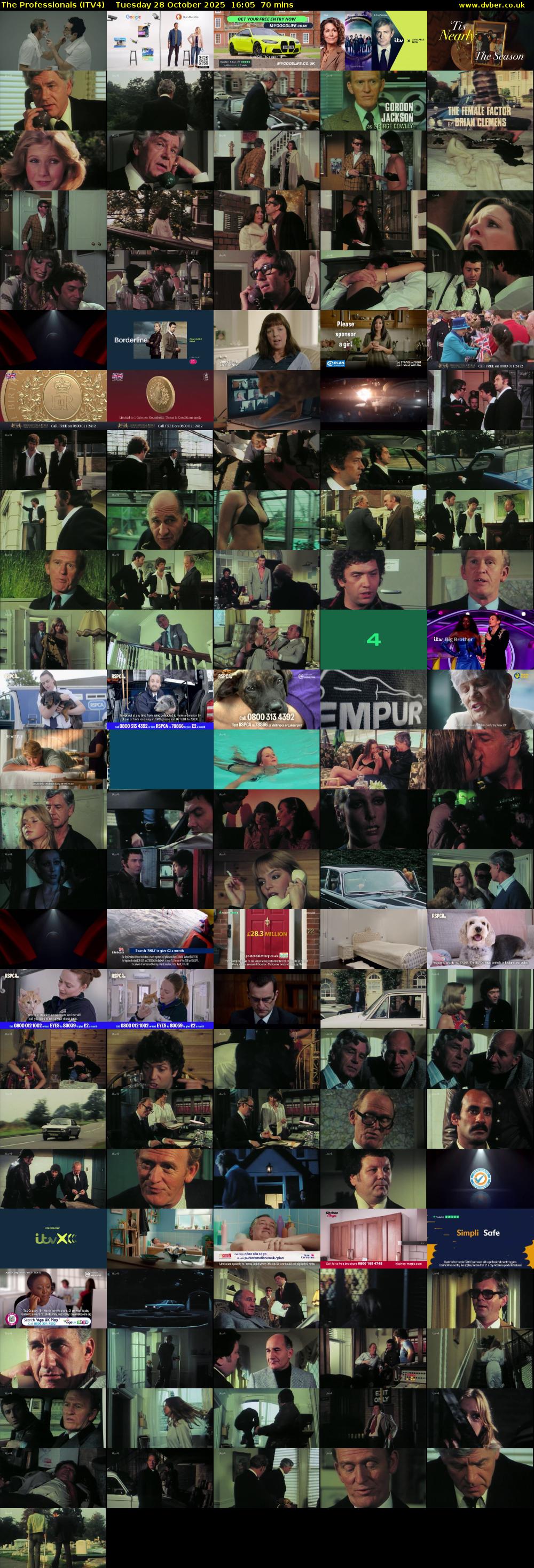 The Professionals (ITV4) Tuesday 28 October 2025 16:05 - 17:15