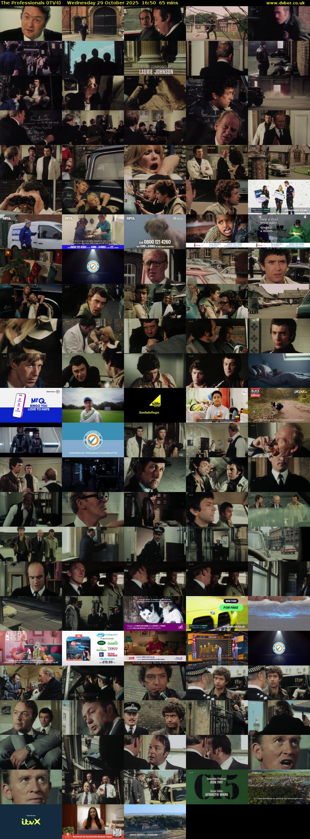 The Professionals (ITV4) Wednesday 29 October 2025 16:50 - 17:55