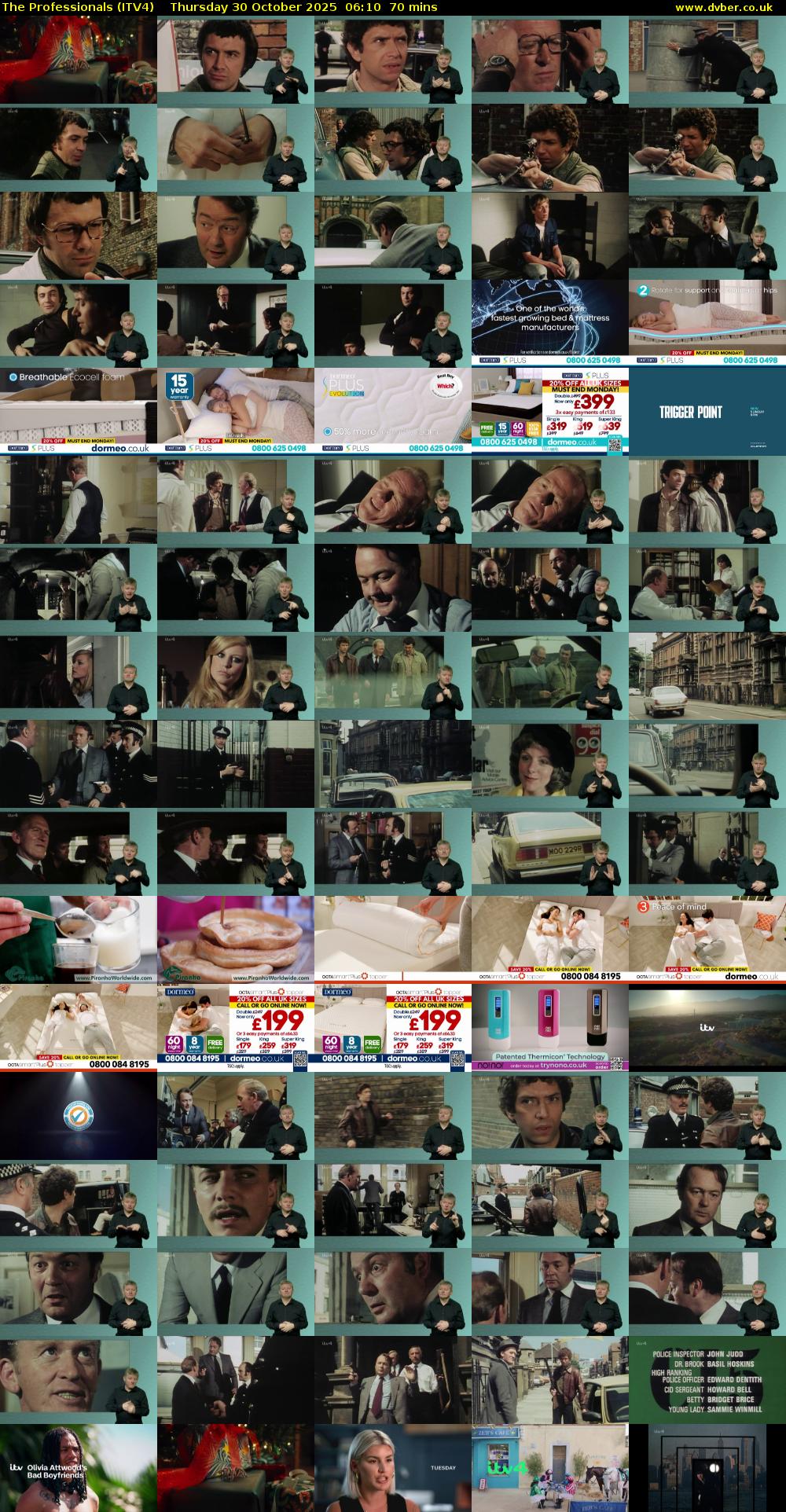 The Professionals (ITV4) Thursday 30 October 2025 06:10 - 07:20