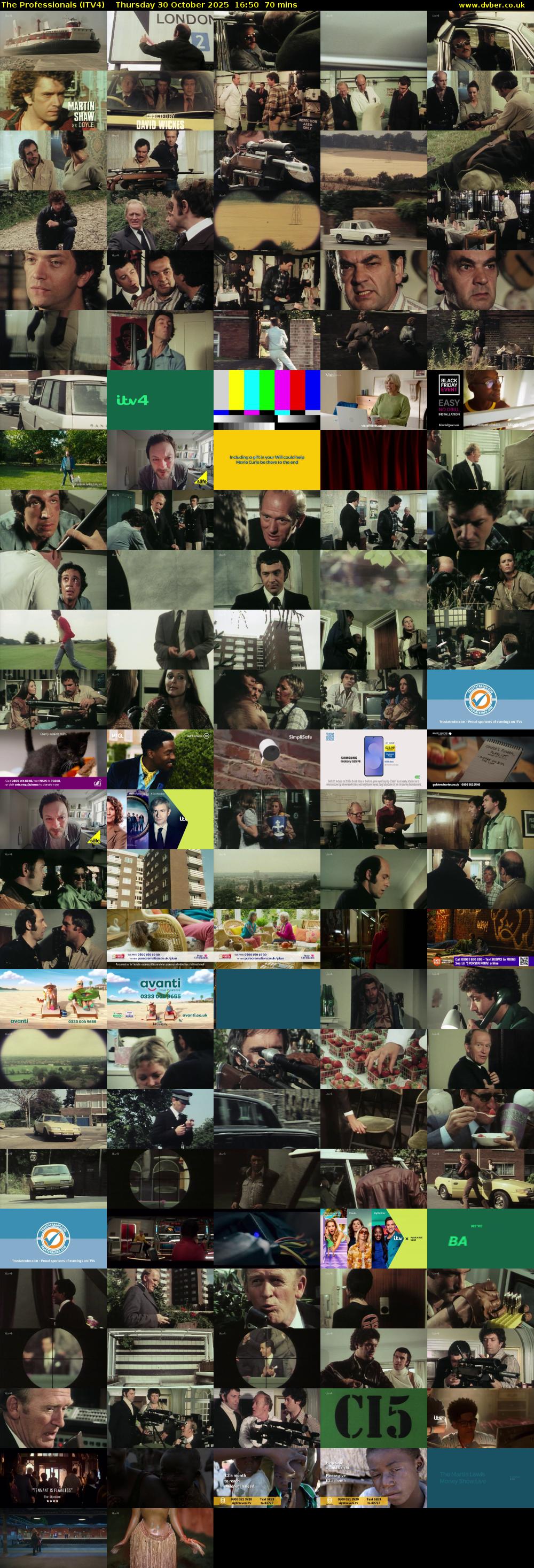 The Professionals (ITV4) Thursday 30 October 2025 16:50 - 18:00