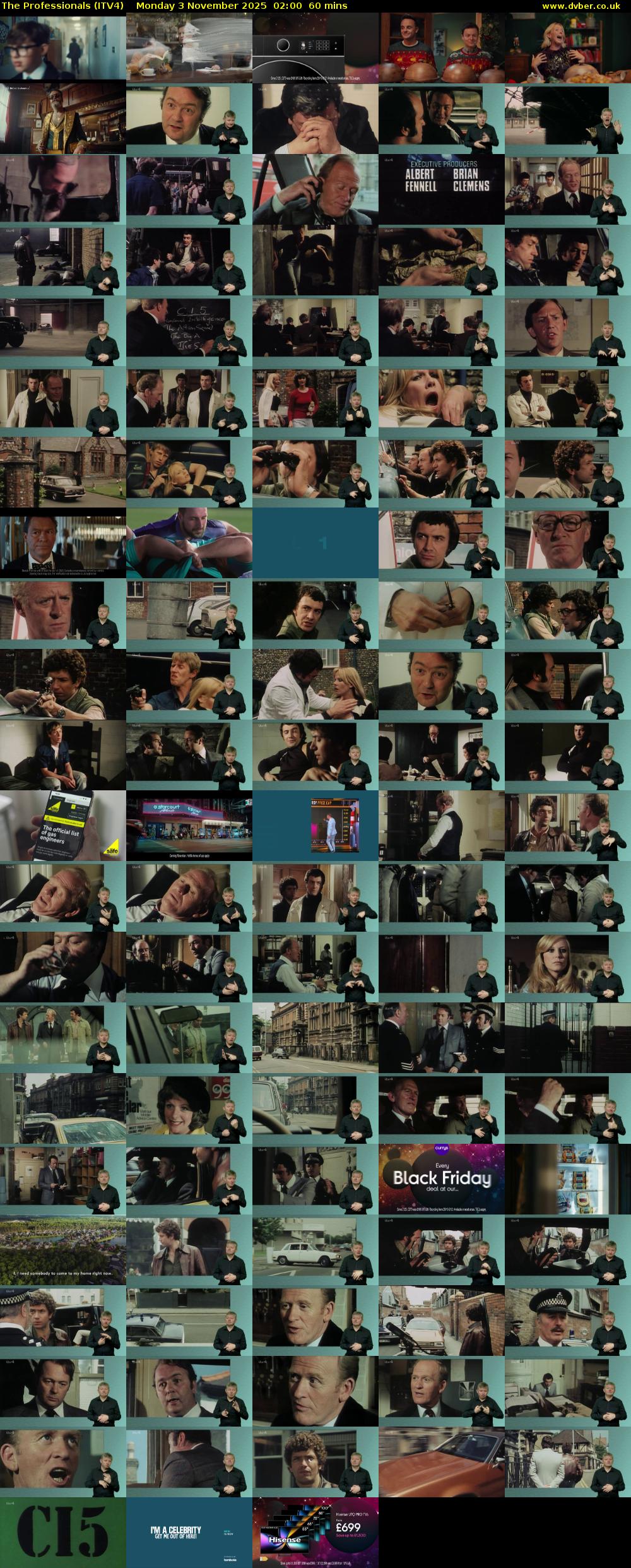 The Professionals (ITV4) Monday 3 November 2025 02:00 - 03:00