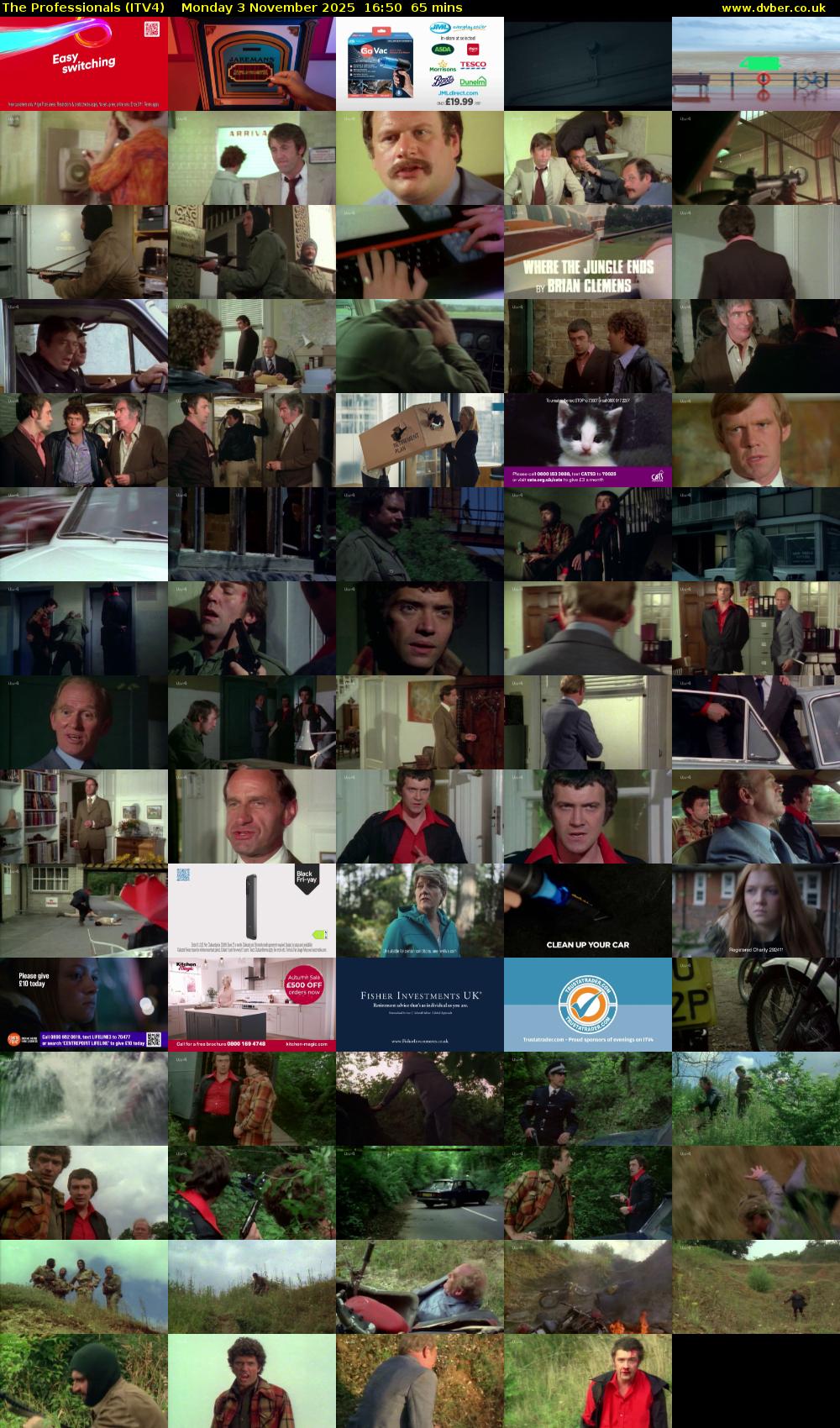 The Professionals (ITV4) Monday 3 November 2025 16:50 - 17:55