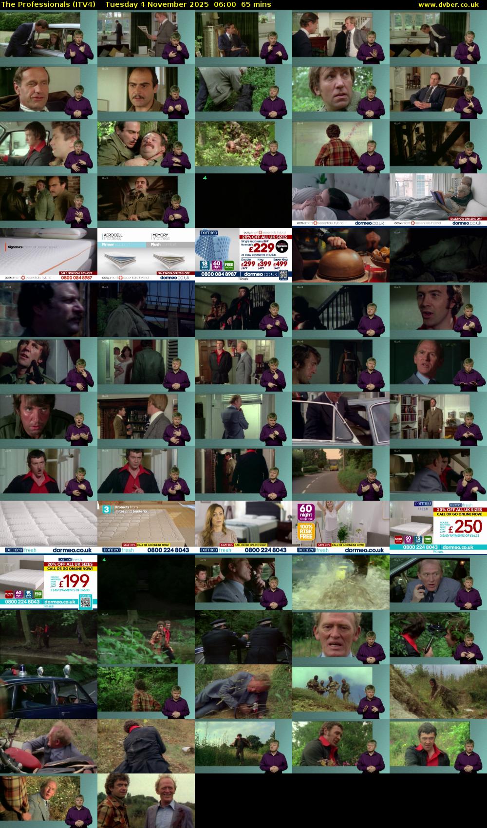 The Professionals (ITV4) Tuesday 4 November 2025 06:00 - 07:05