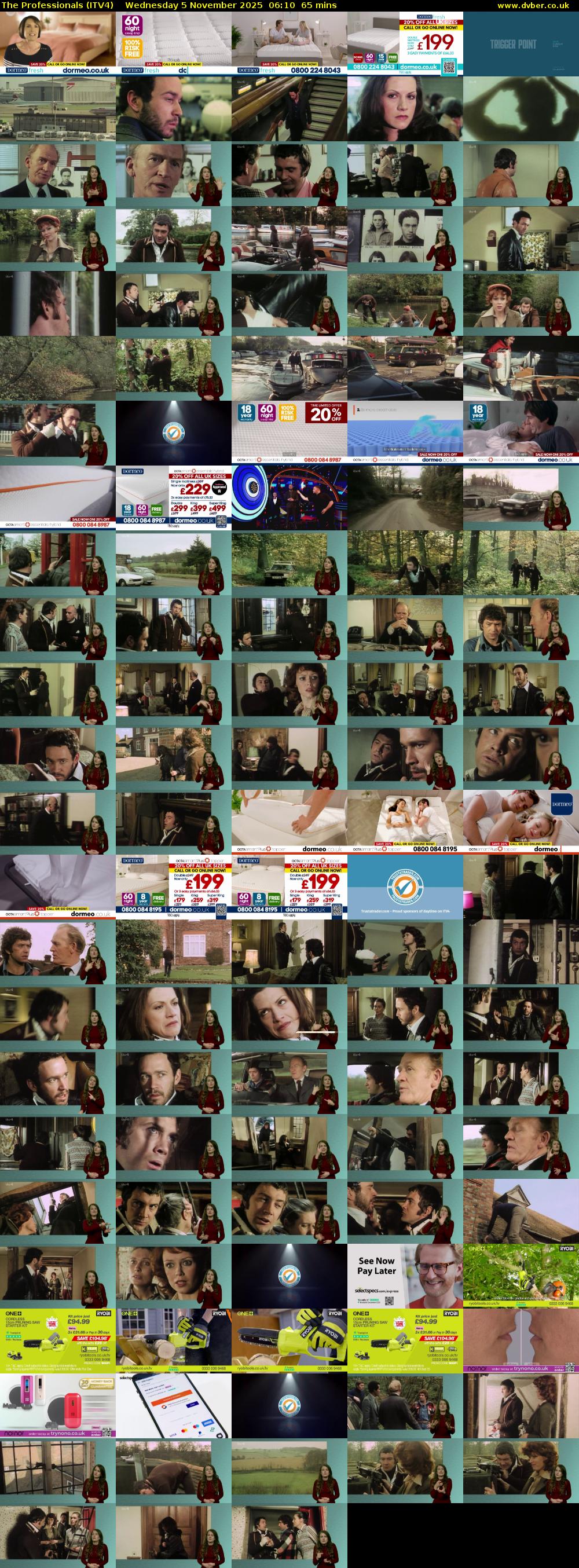 The Professionals (ITV4) Wednesday 5 November 2025 06:10 - 07:15