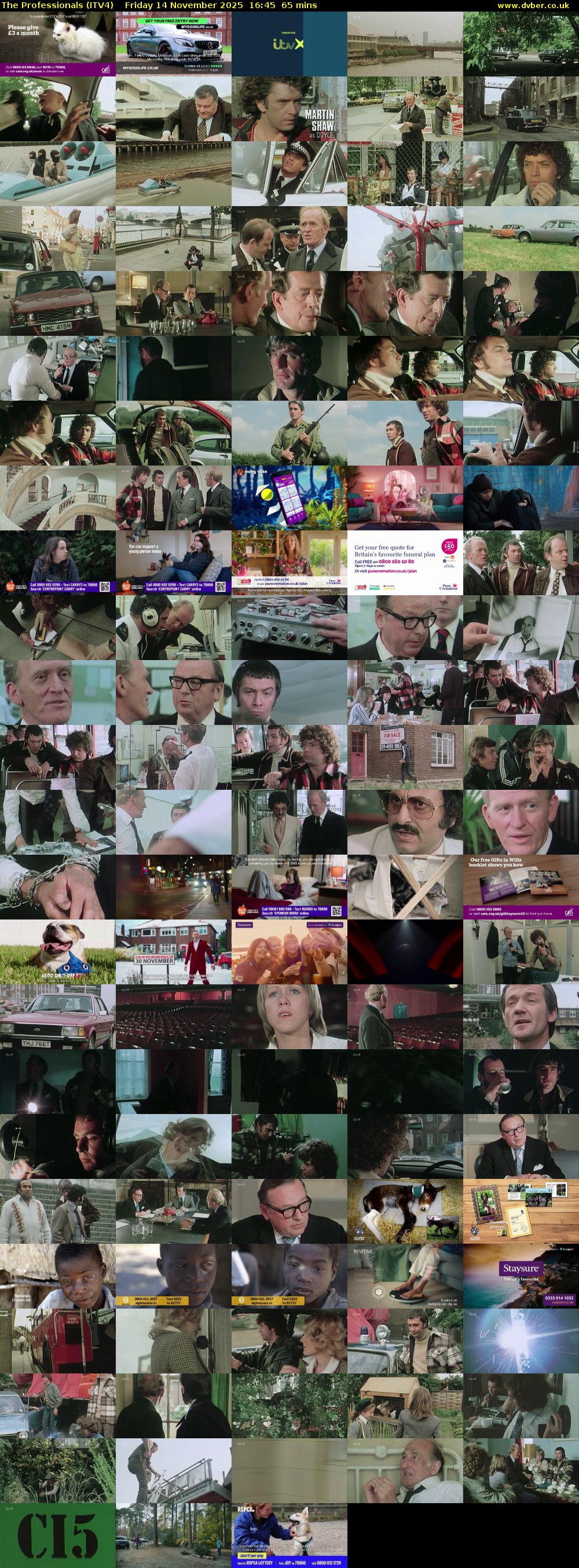 The Professionals (ITV4) Friday 14 November 2025 16:45 - 17:50