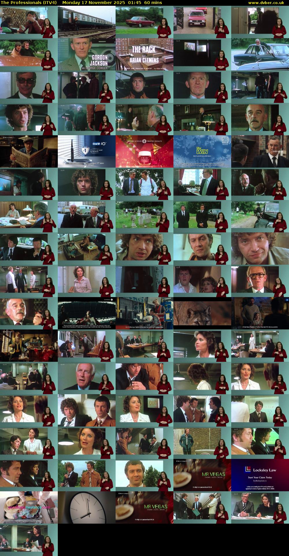 The Professionals (ITV4) Monday 17 November 2025 01:45 - 02:45