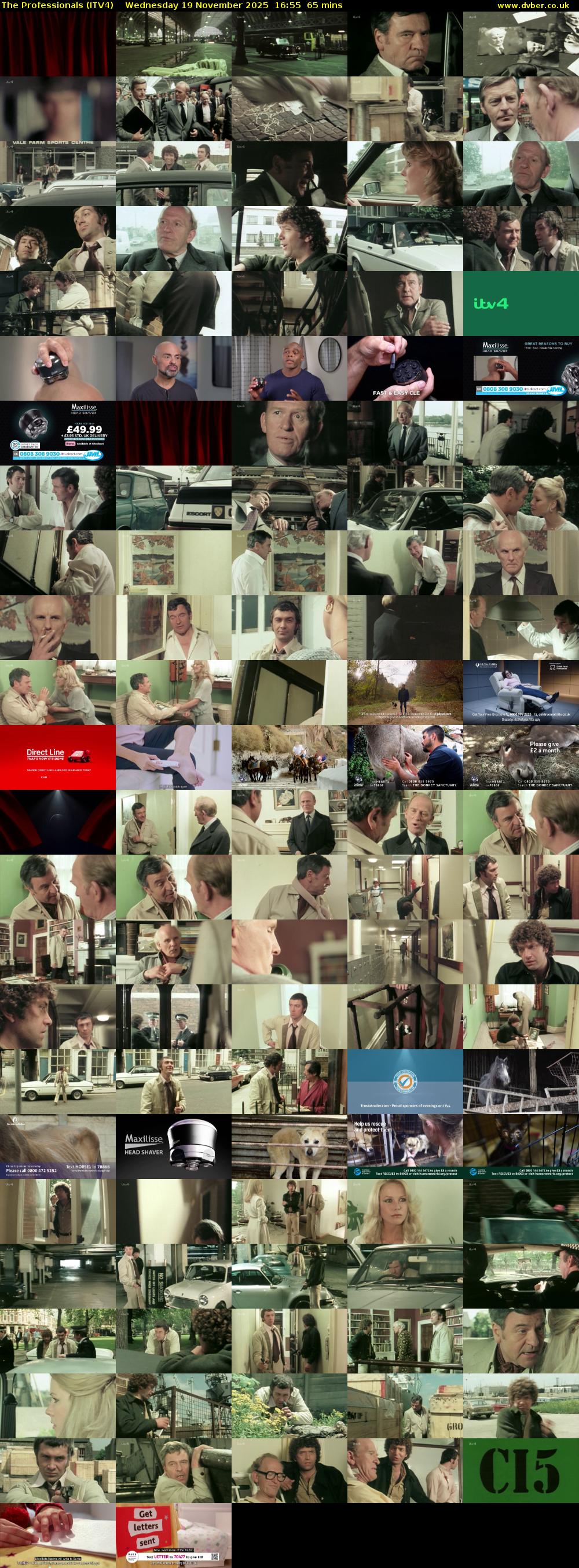 The Professionals (ITV4) Wednesday 19 November 2025 16:55 - 18:00